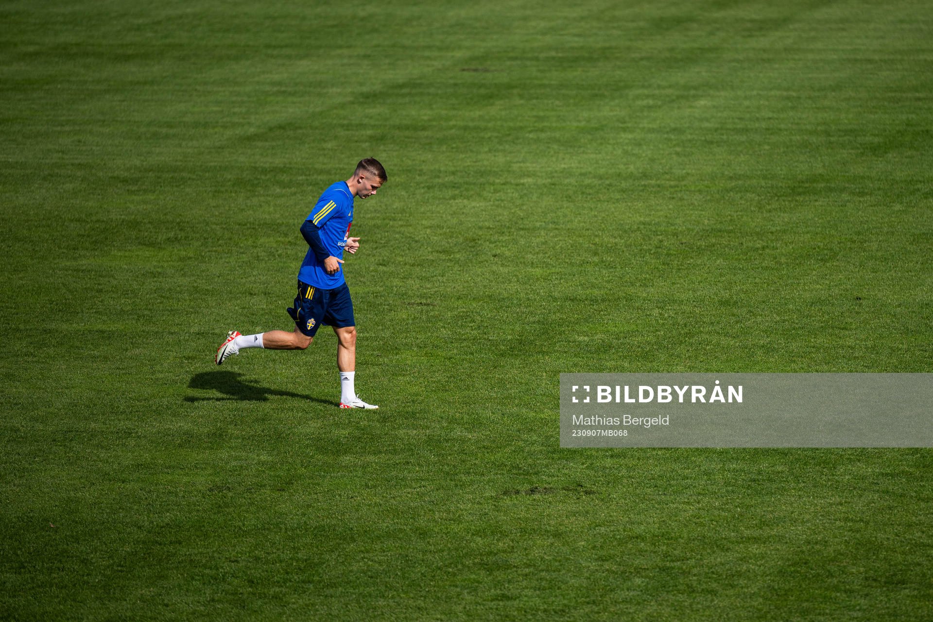 Jacob Ondrejka of the Swedish under-21 national football