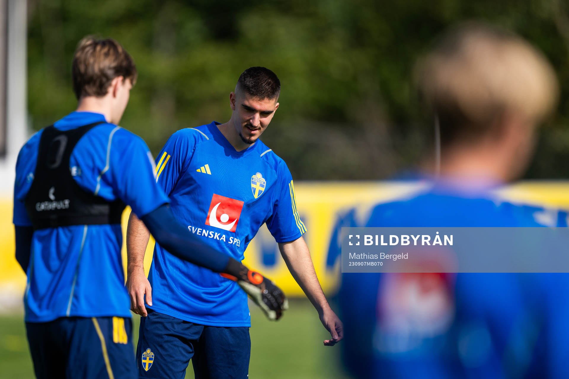 Mayckel Lahdo of the Swedish under-21 national football team