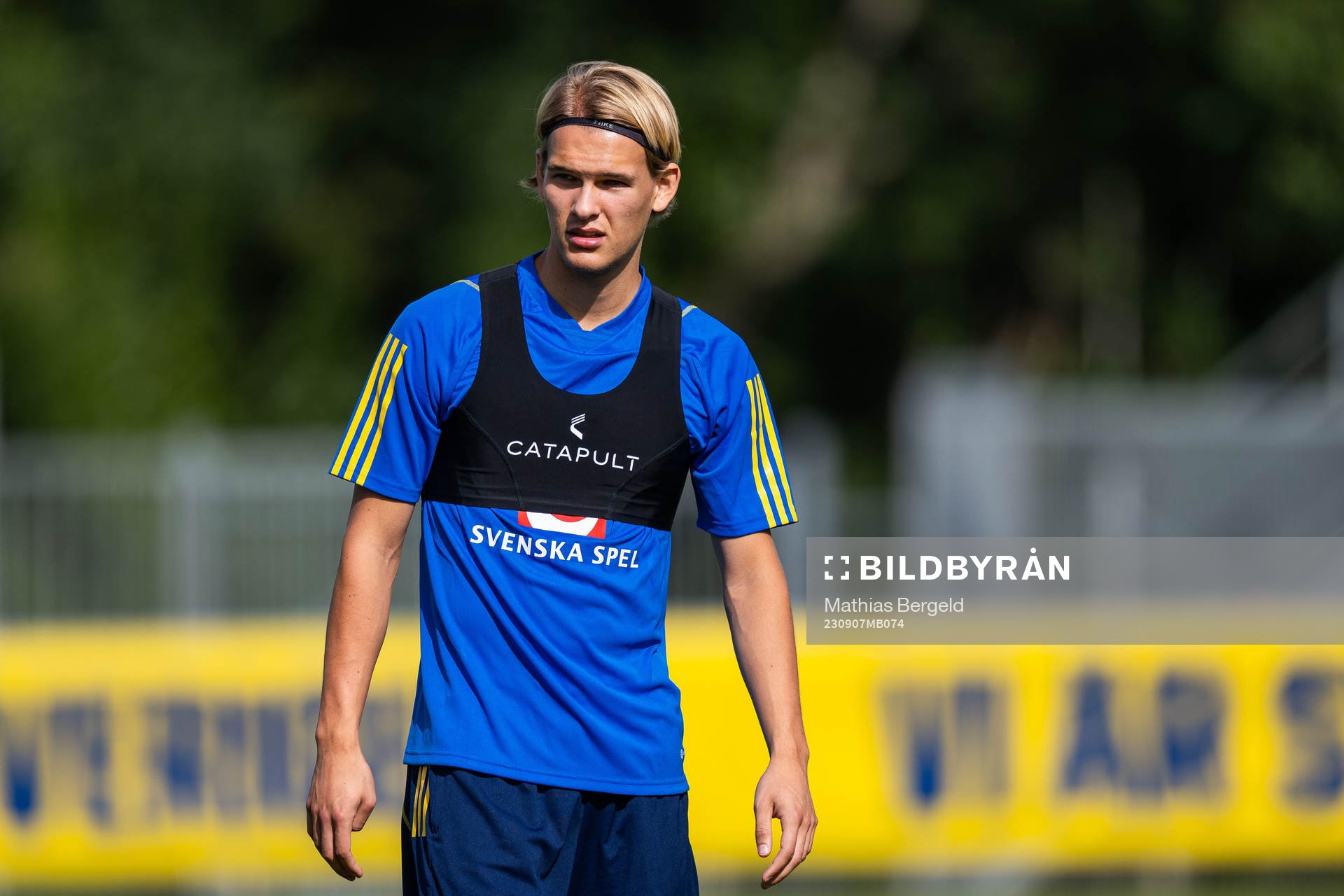Markus Karlsson of the Swedish under-21 national football