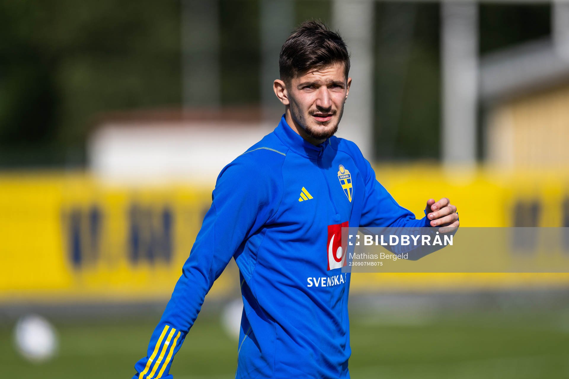 Armin Gigovic of the Swedish under-21 national football team
