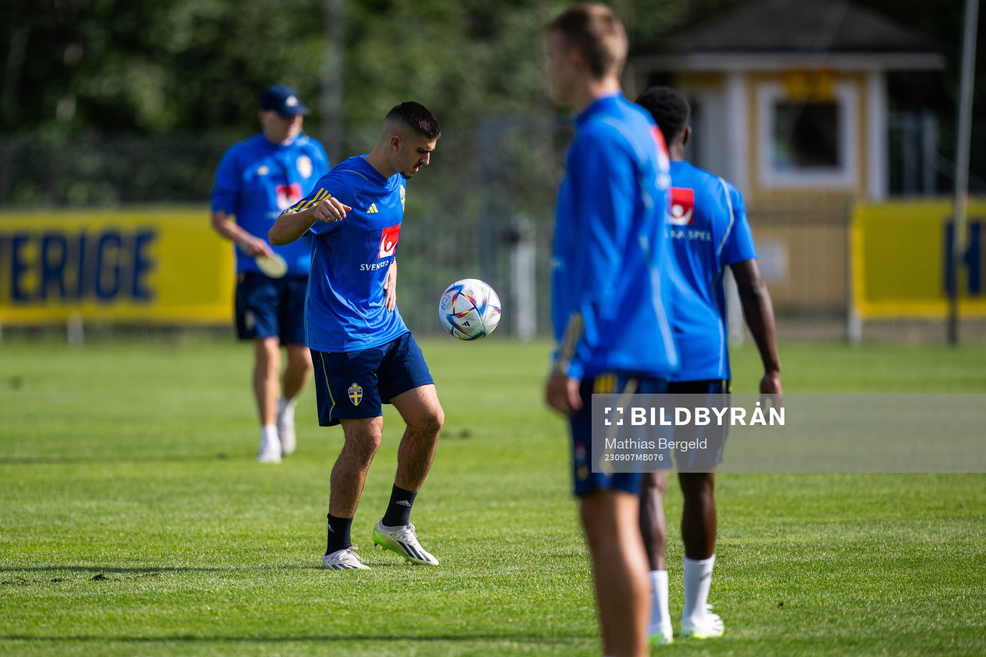Mayckel Lahdo of the Swedish under-21 national football team