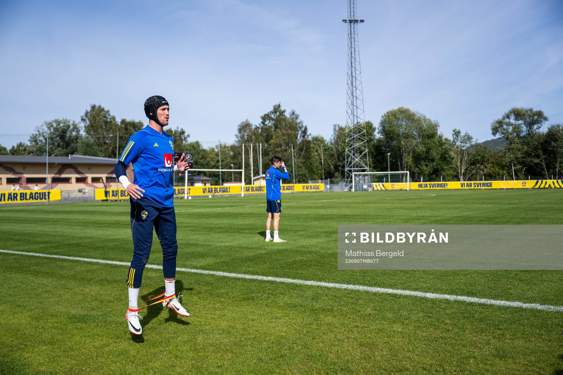 Goalkeeper Noel Törnqvist of the Swedish under-21 national