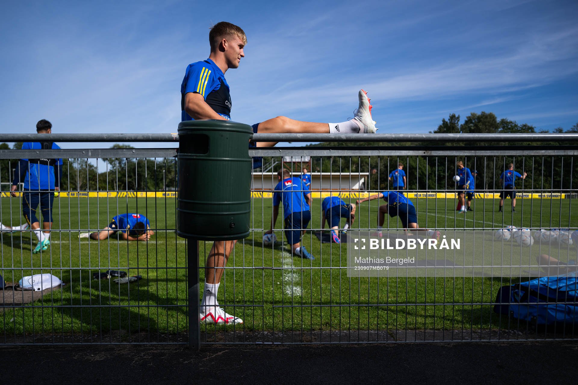 Casper Widell of the Swedish under-21 national football team