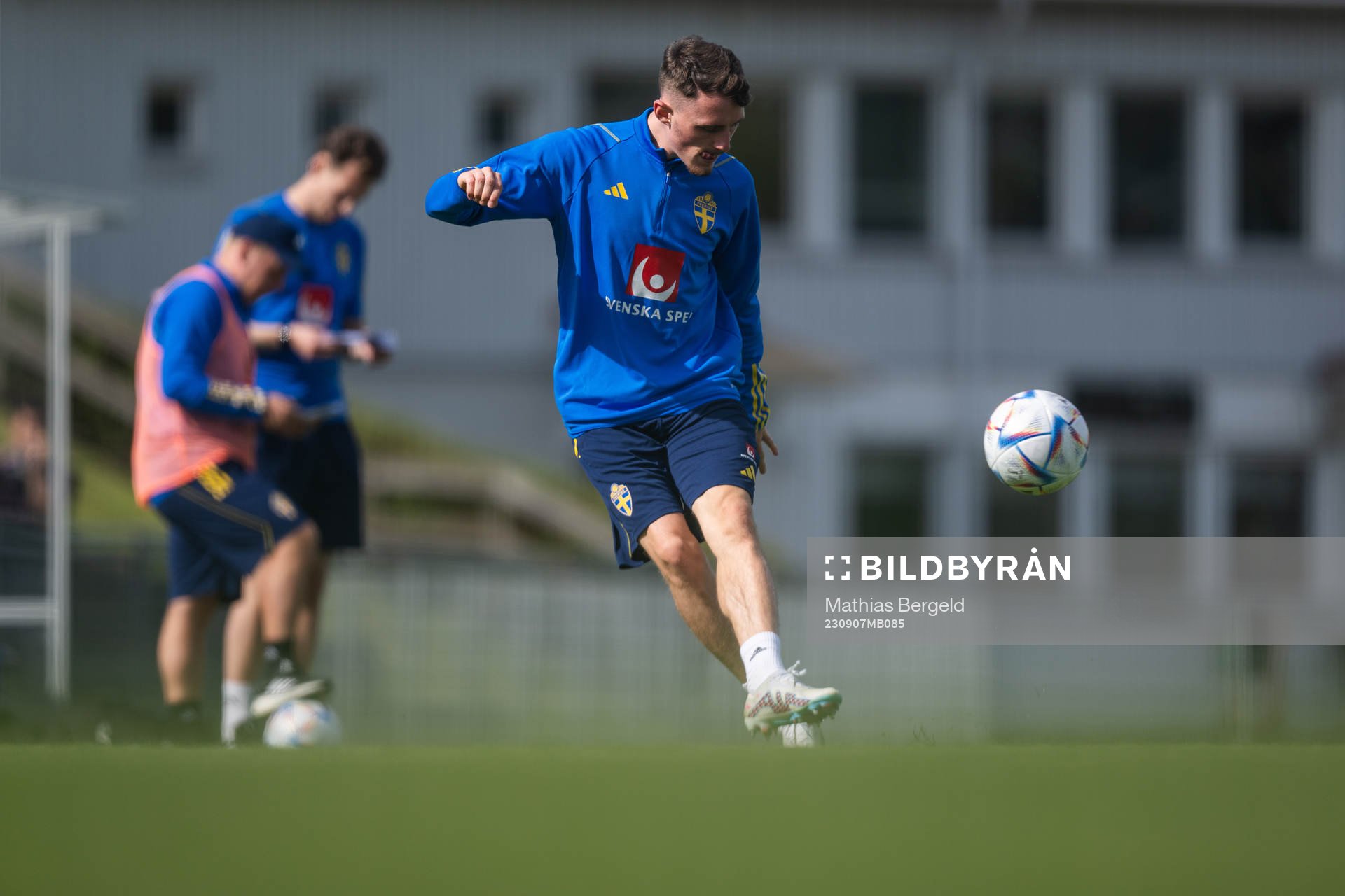 Noah Persson of the Swedish under-21 national football team