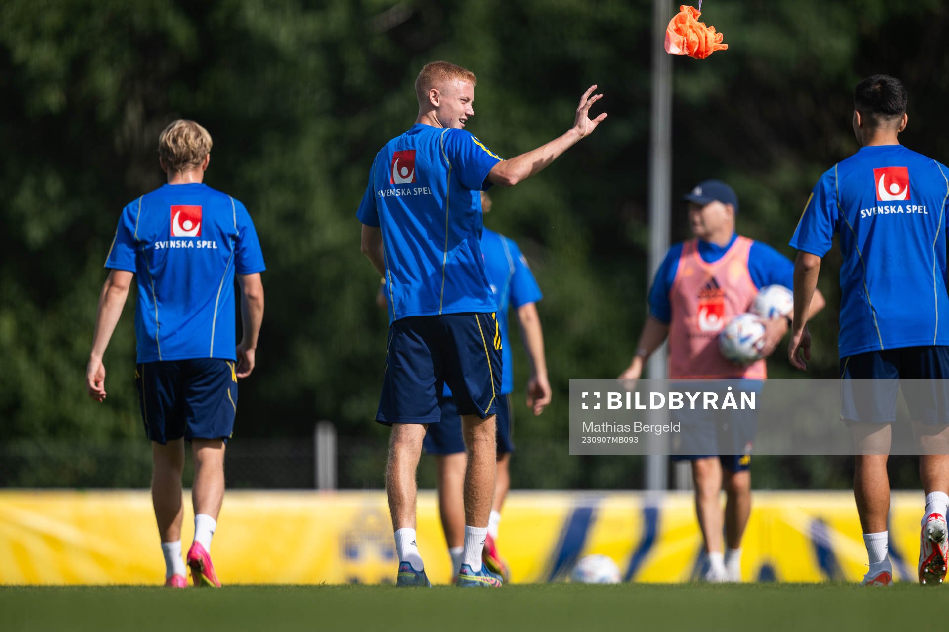 Hugo Larsson of the Swedish under-21 national football team