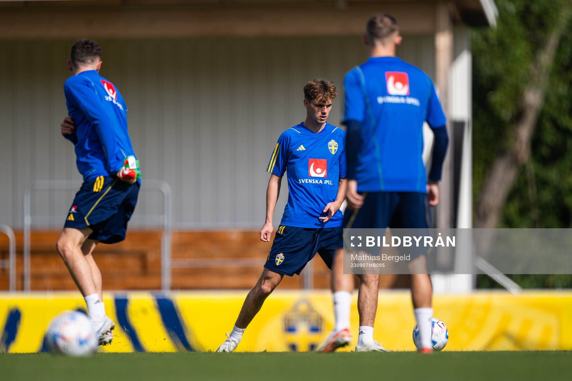 Williot Swedberg of the Swedish under-21 national football