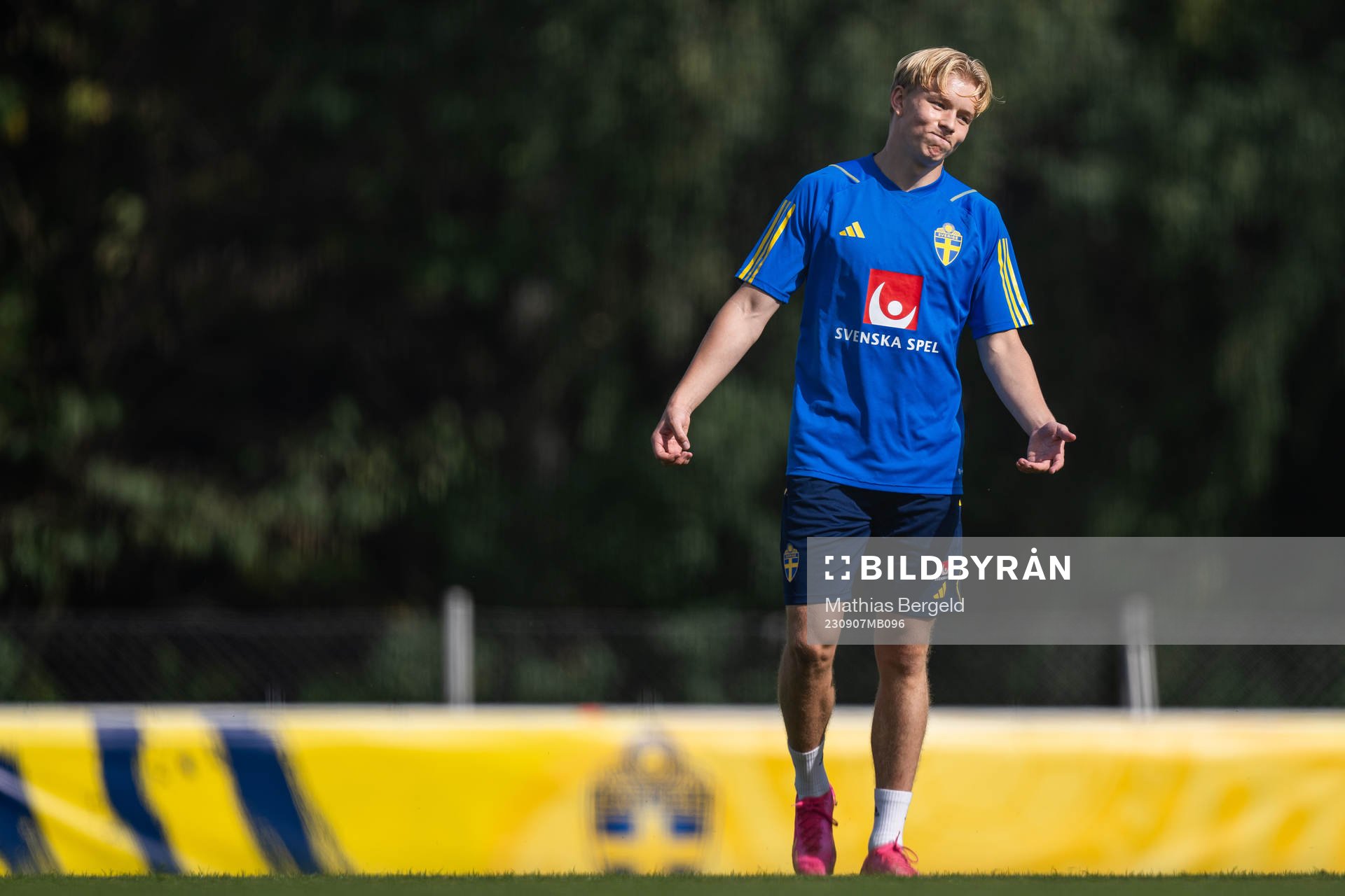 Daniel Svensson of the Swedish under-21 national football