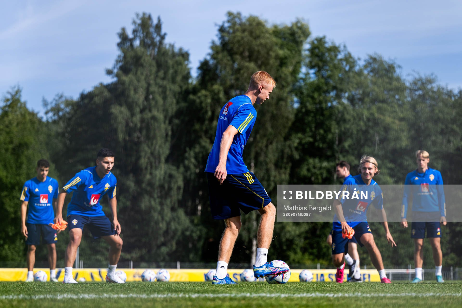 Hugo Larsson of the Swedish under-21 national football team