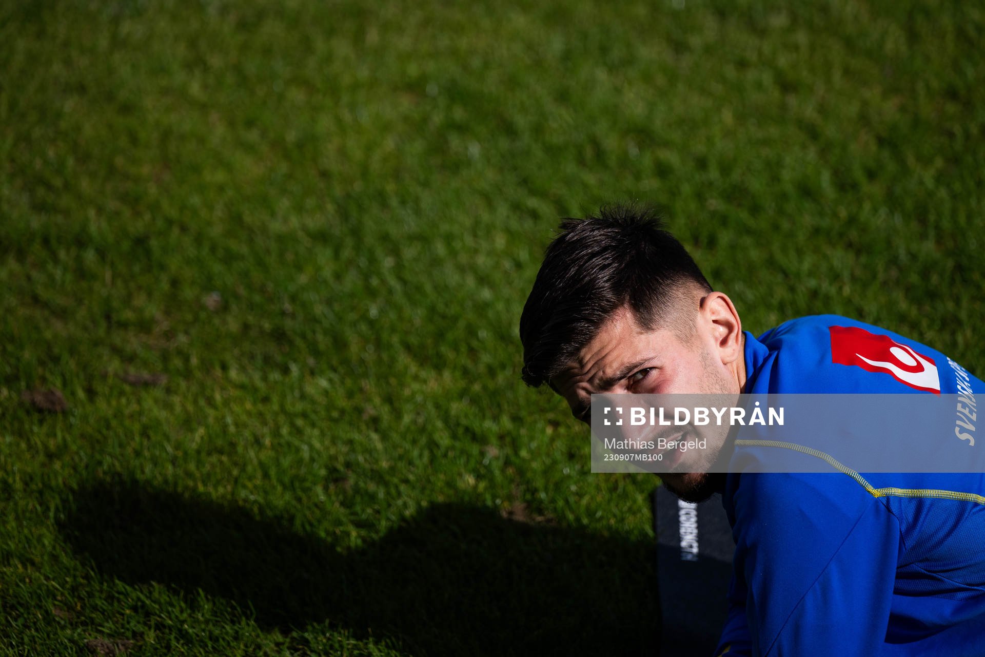 Armin Gigovic of the Swedish under-21 national football team