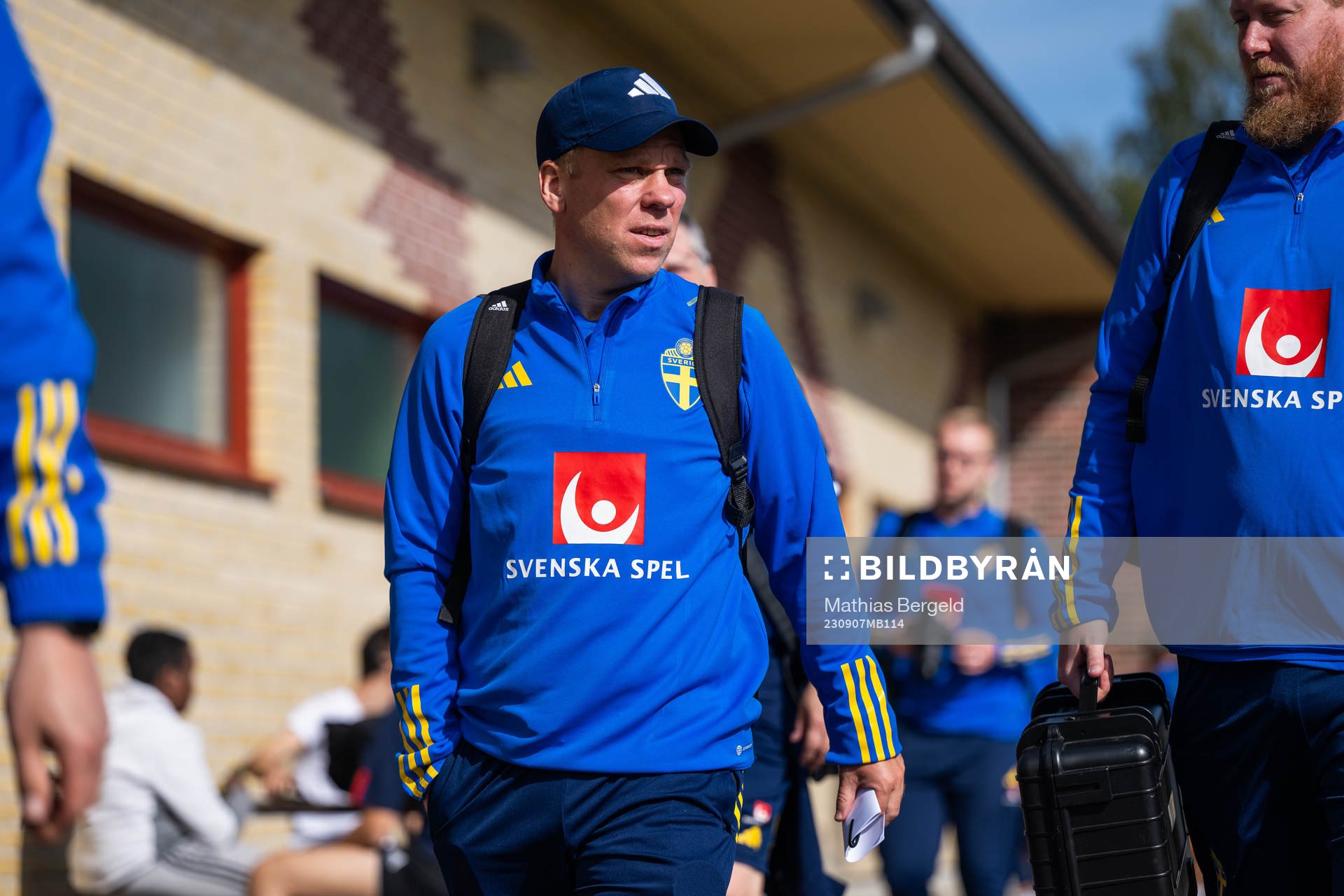 Assistant coach Viktor Eriksson of the Swedish under-21