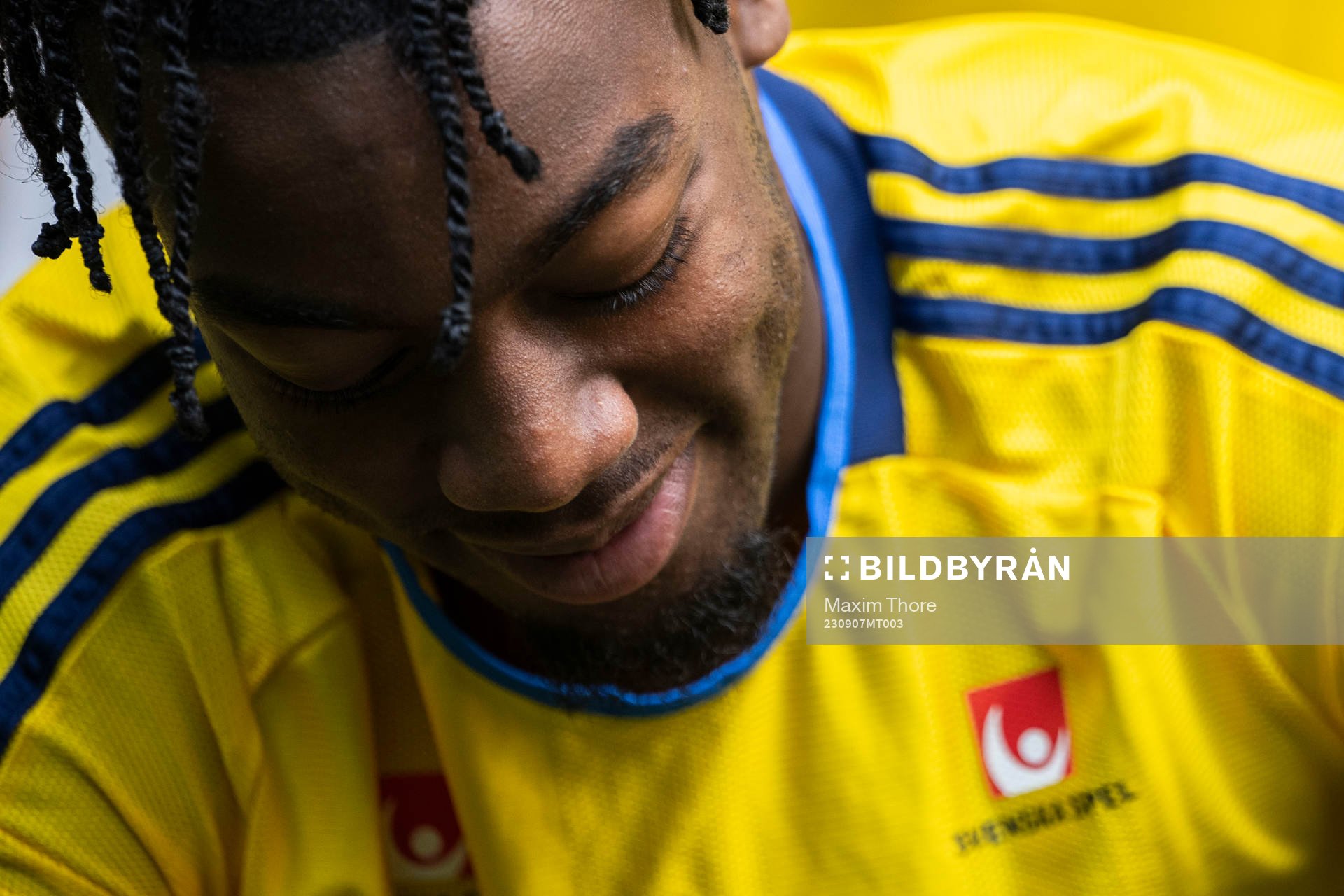 Anthony Elanga of the Swedish national football team