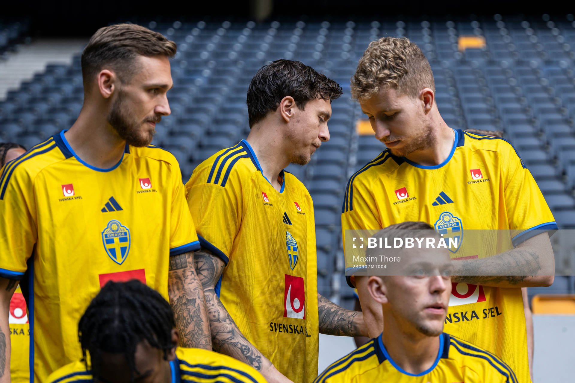 Linus Wahlqvist-Egnell, Victor Nilsson Lindelöf and Samuel