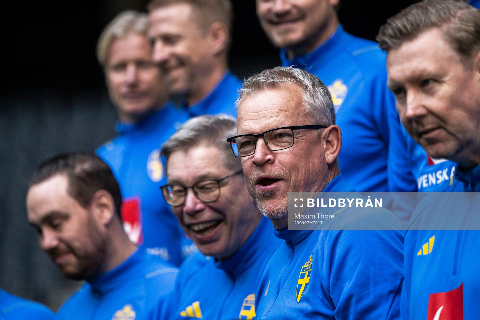Head coach Janne Andersson of the Swedish national football team during a photo session on September 7, 2023 in Stockholm. 