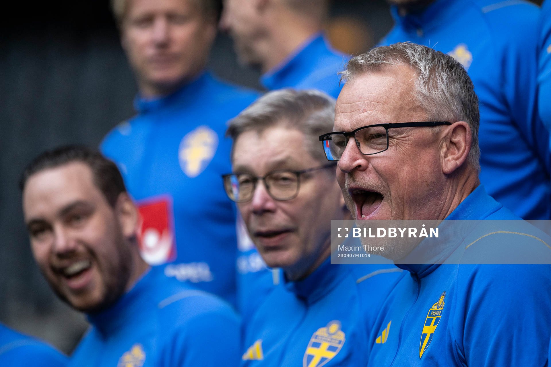 Head coach Janne Andersson of the Swedish national football team during a photo session on September 7, 2023 in Stockholm. 