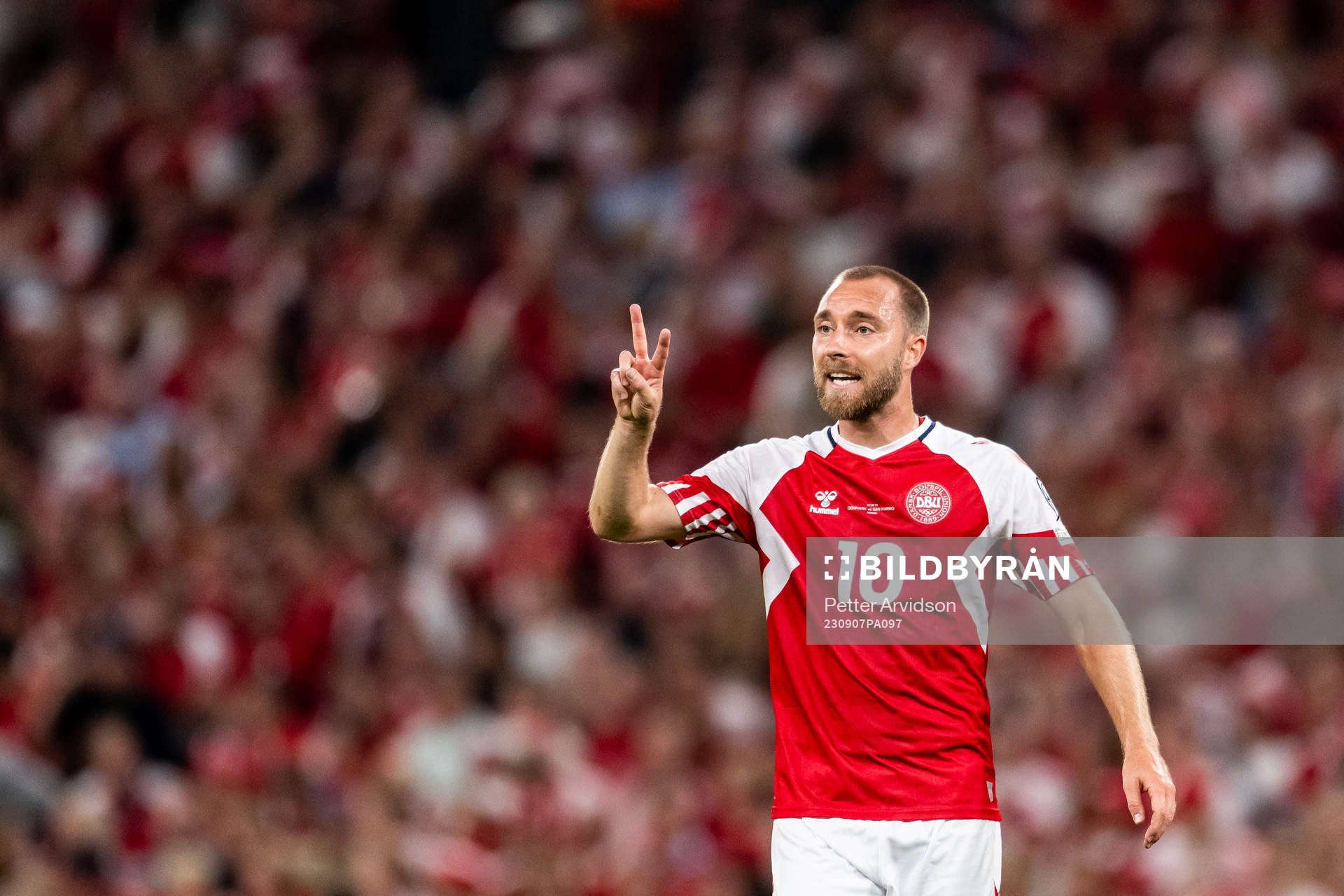 Christian Eriksen of Denmark