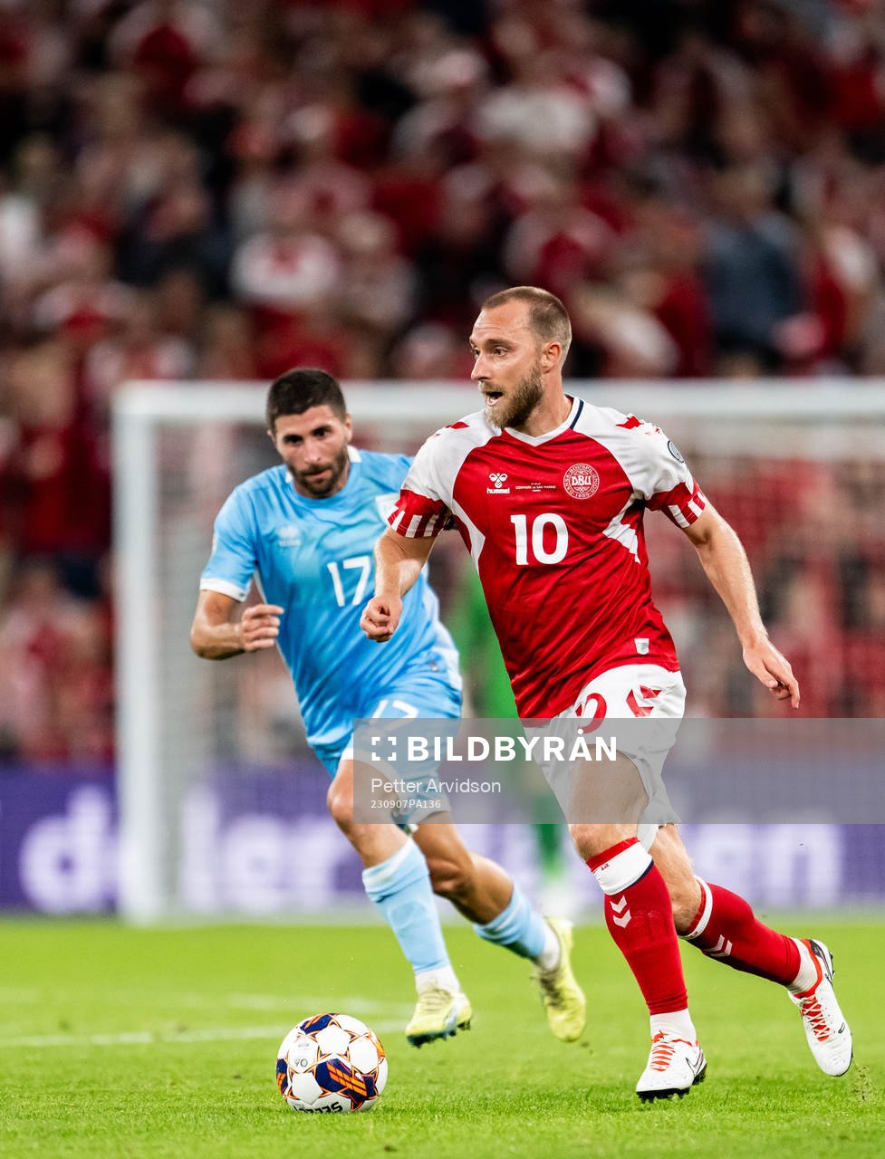 Christian Eriksen of Denmark