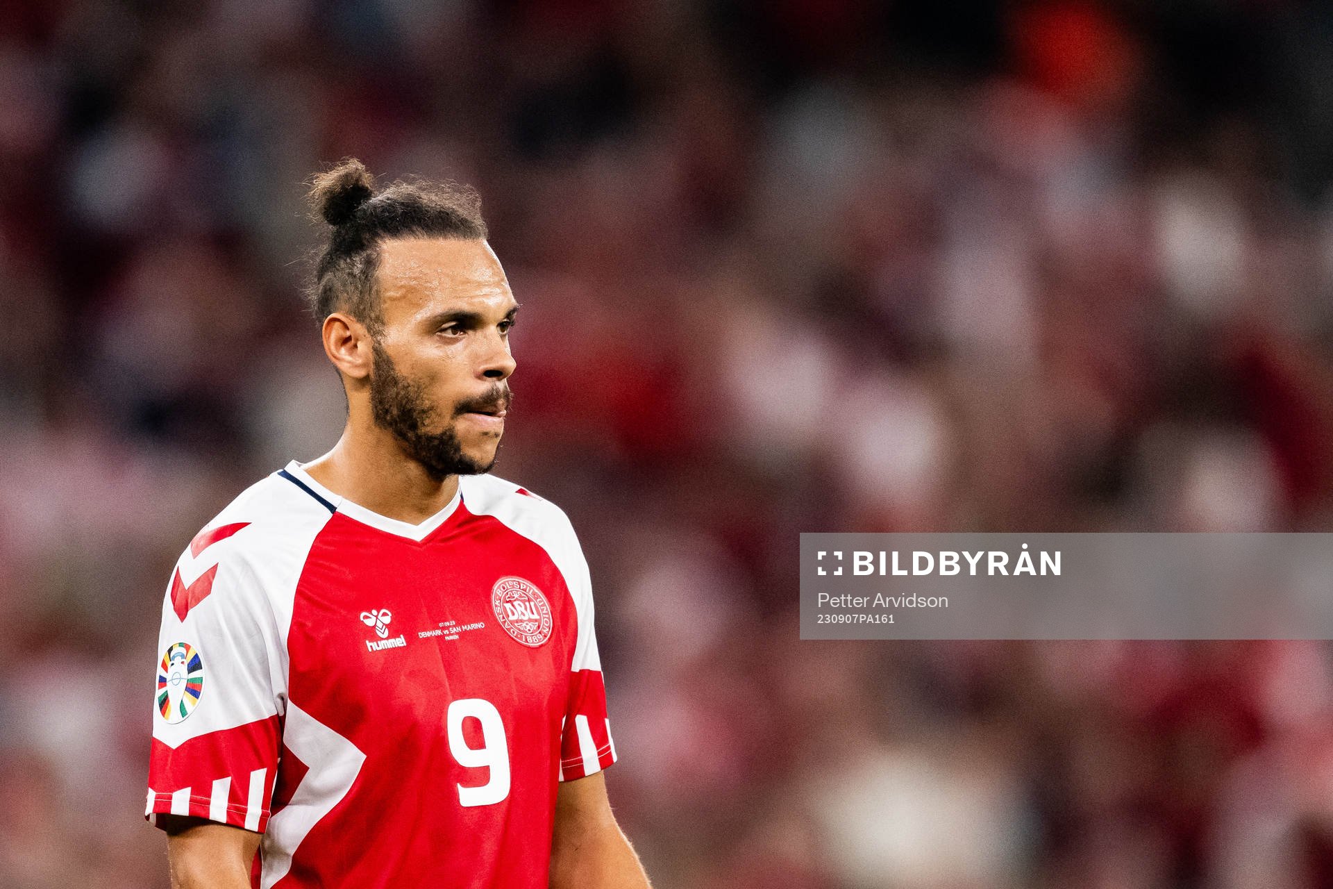 Martin Braithwaite of Denmark