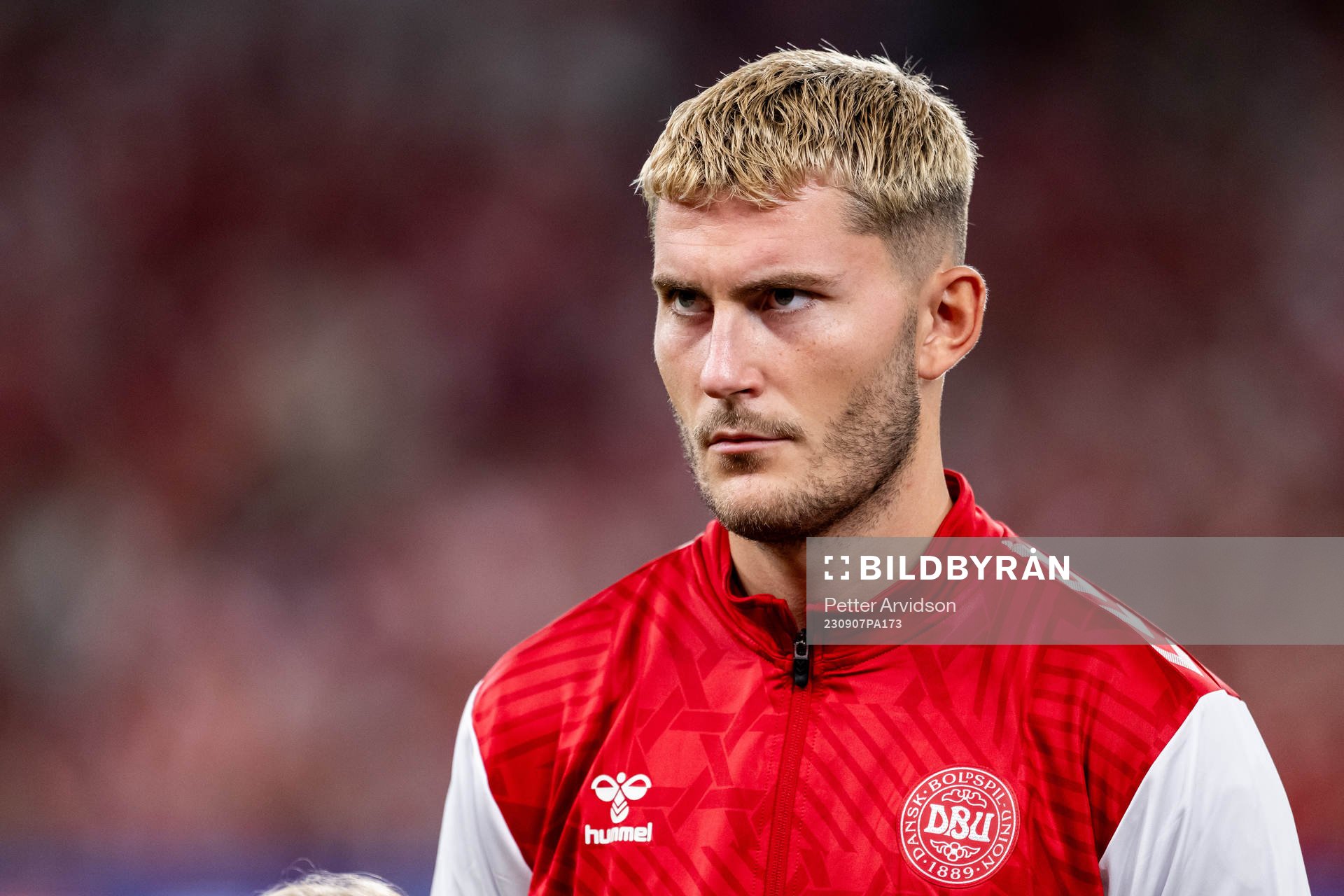 Rasmus Højlund of Denmark