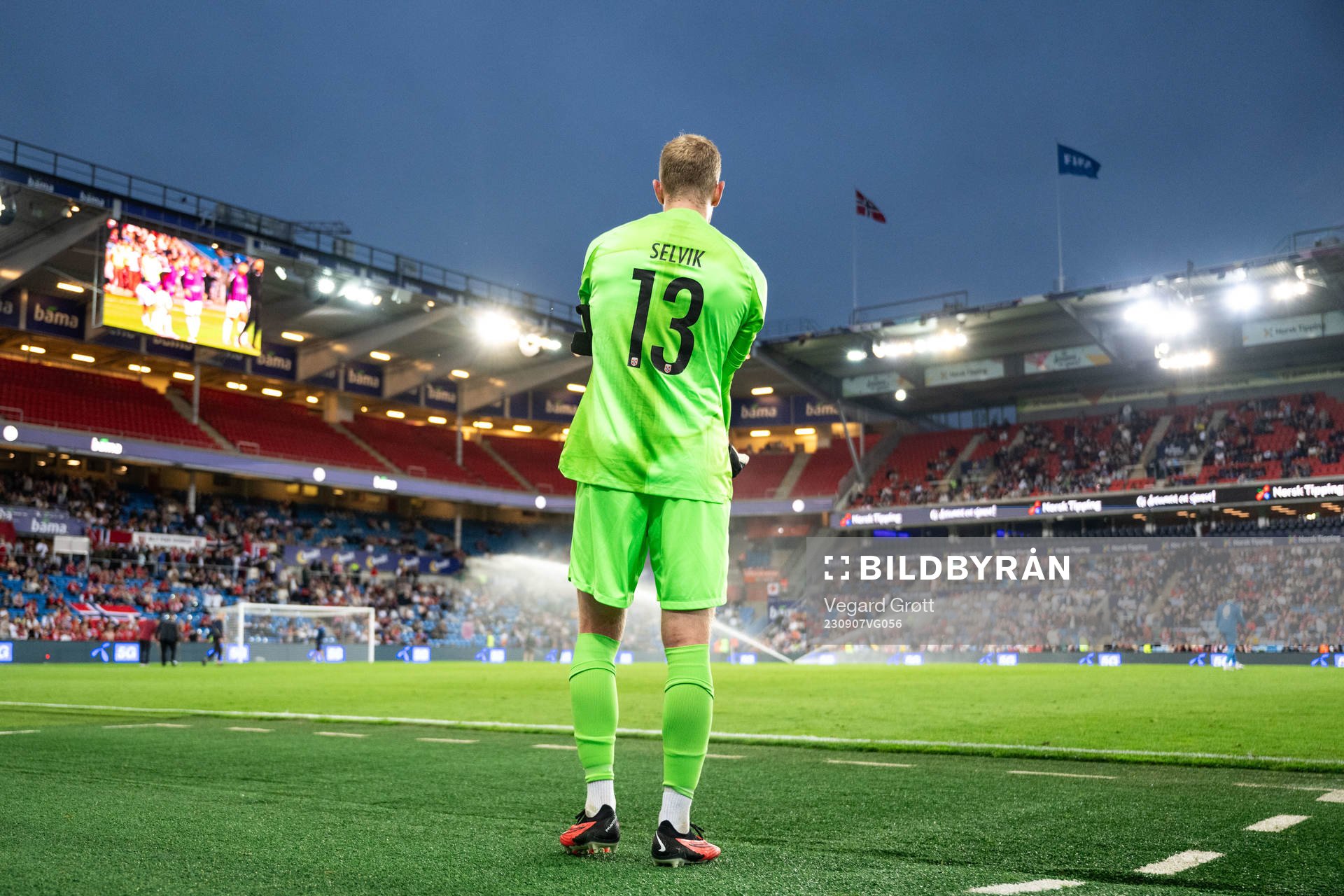 Goalkeeper Egil Selvik of Norway