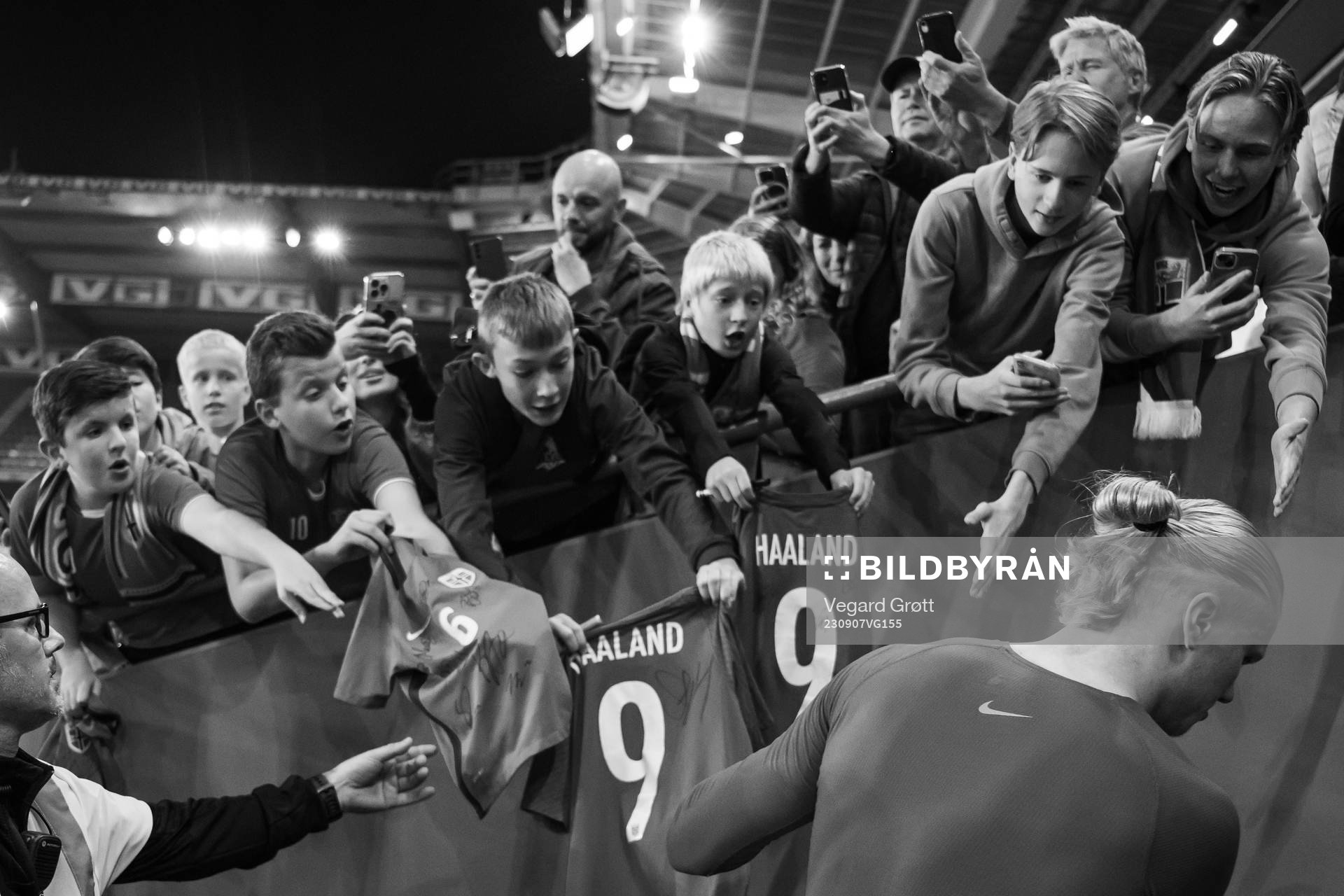 Erling Braut Haaland of Norway after the international friendly football match between Norway and Jordan on September 7, 2023 in Oslo.