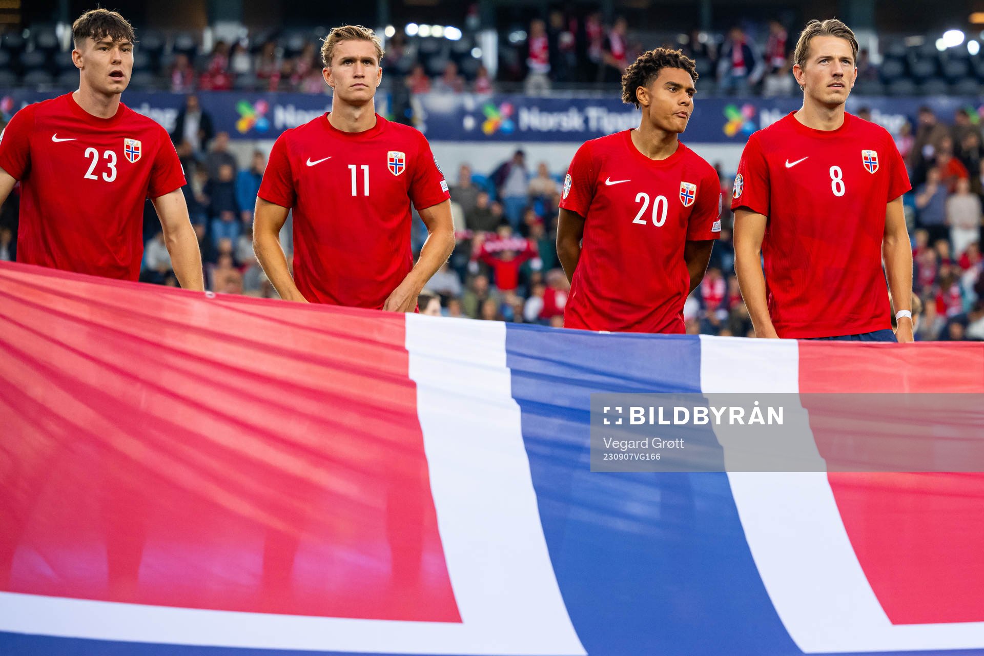 Jørgen Strand Larsen, Ola Solbakken, Antonio Nusa and