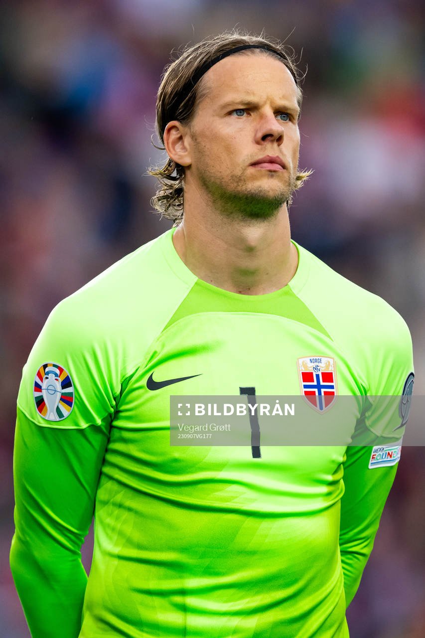 Goalkeeper Ørjan Håskjold Nyland of Norway