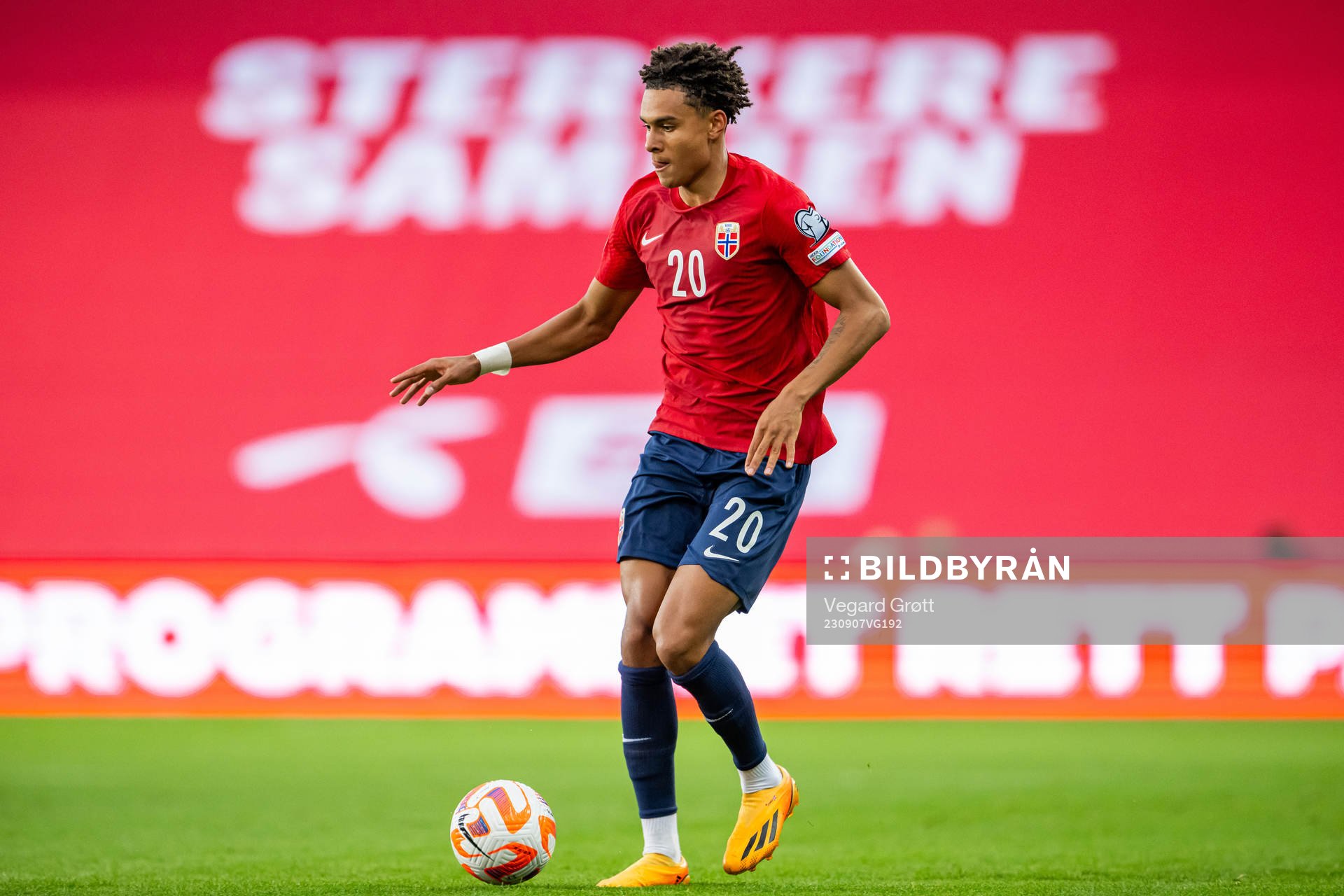 Antonio Nusa of Norway