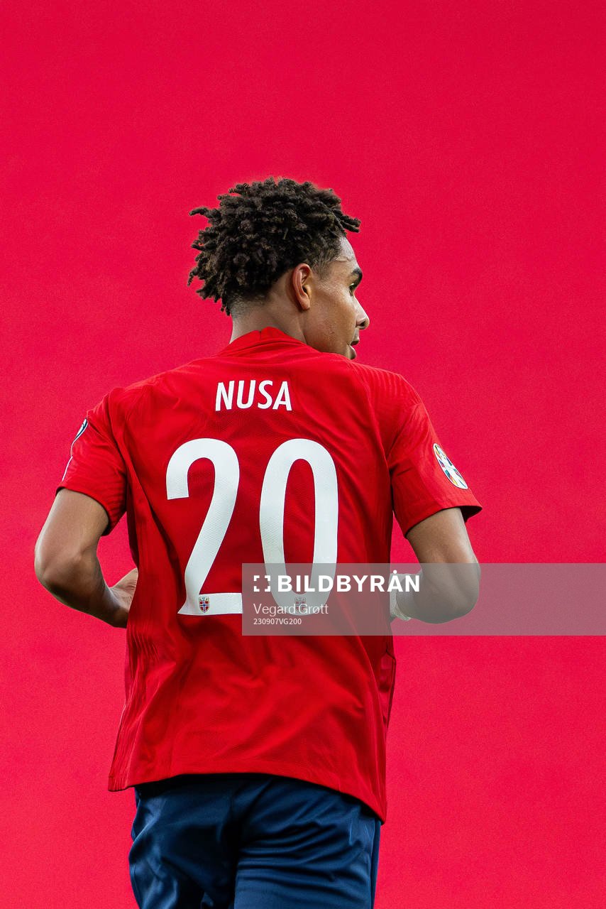 Antonio Nusa of Norway