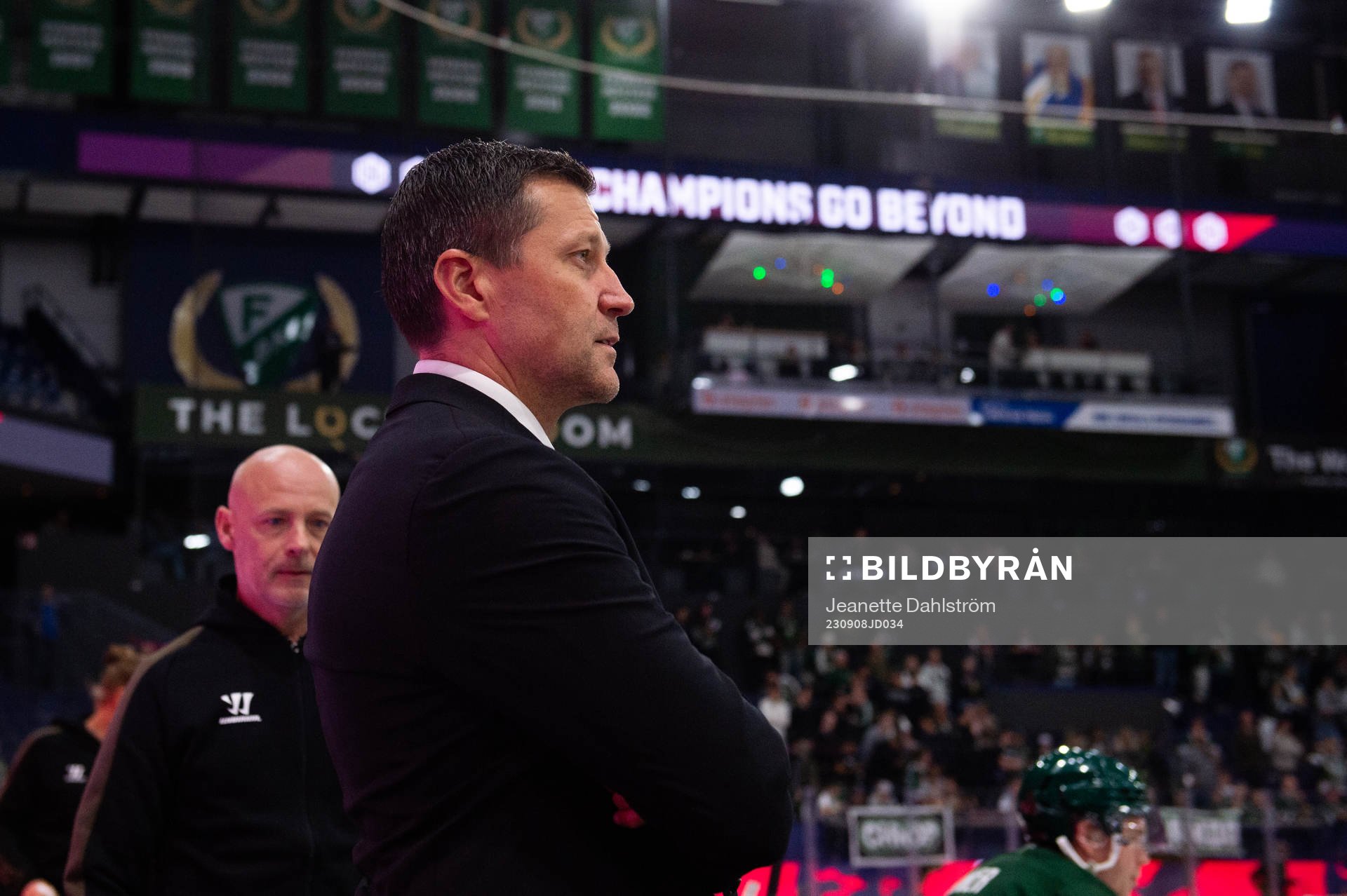 Assistant coach Thomas Rhodin of Färjestad