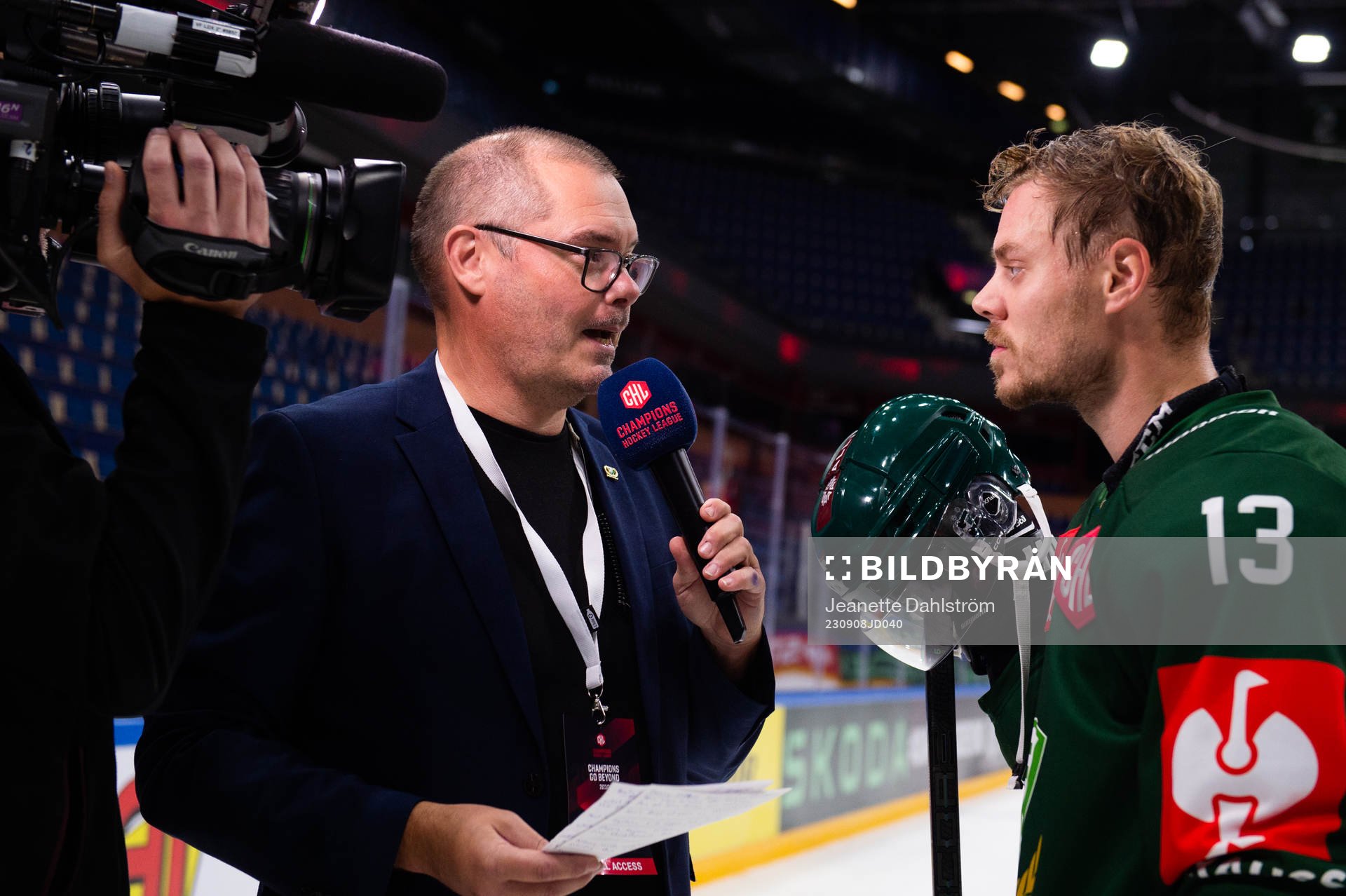 after the CHL game between Färjestad and EHC Biel-Bienne