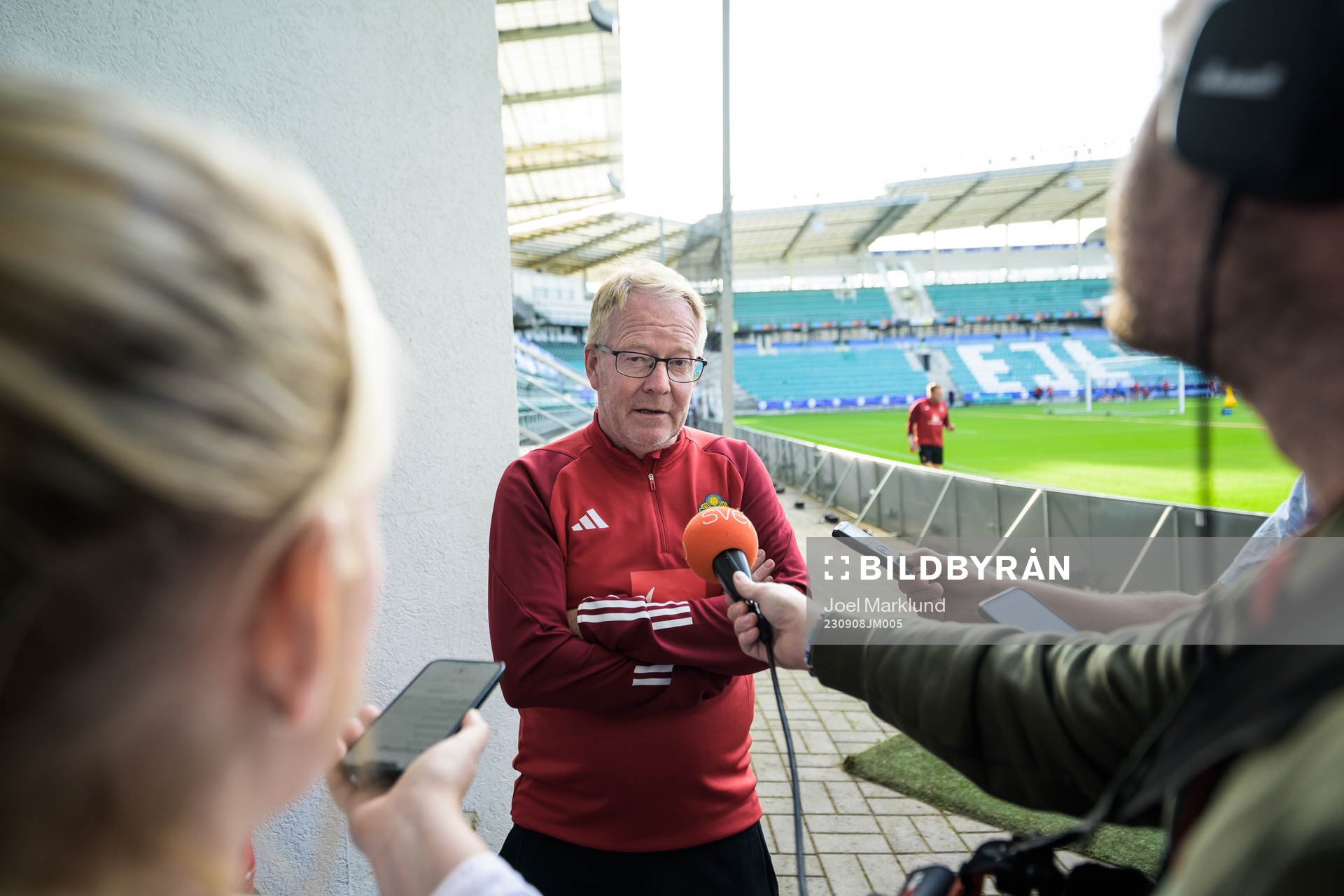 Scout Lasse Jacobsson of the Swedish national football team