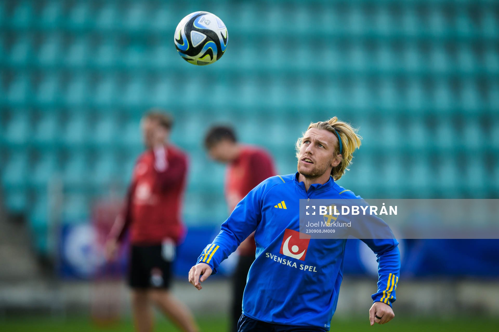 Emil Forsberg of the Swedish national football team at a