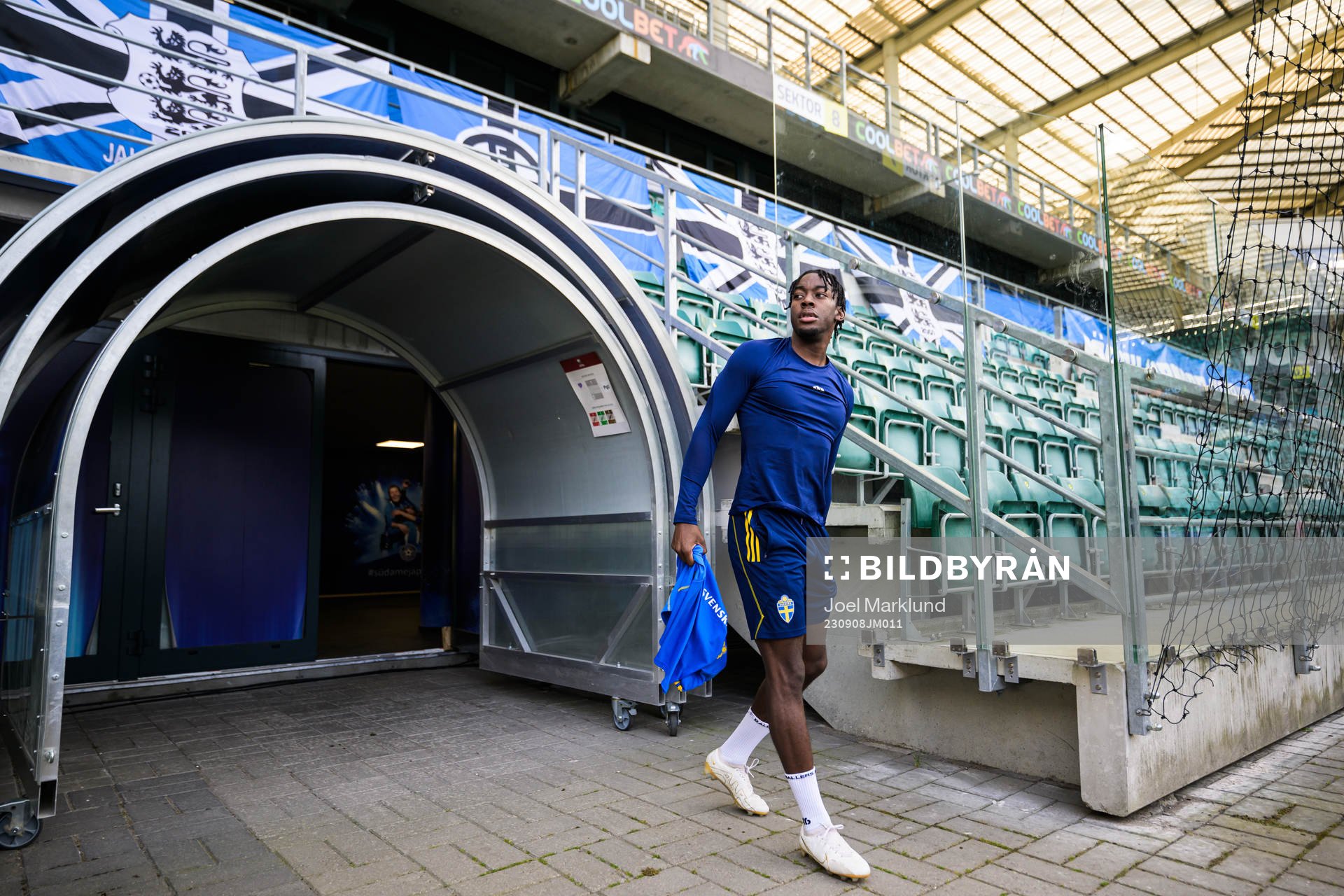 Anthony Elanga of the Swedish national football team at a