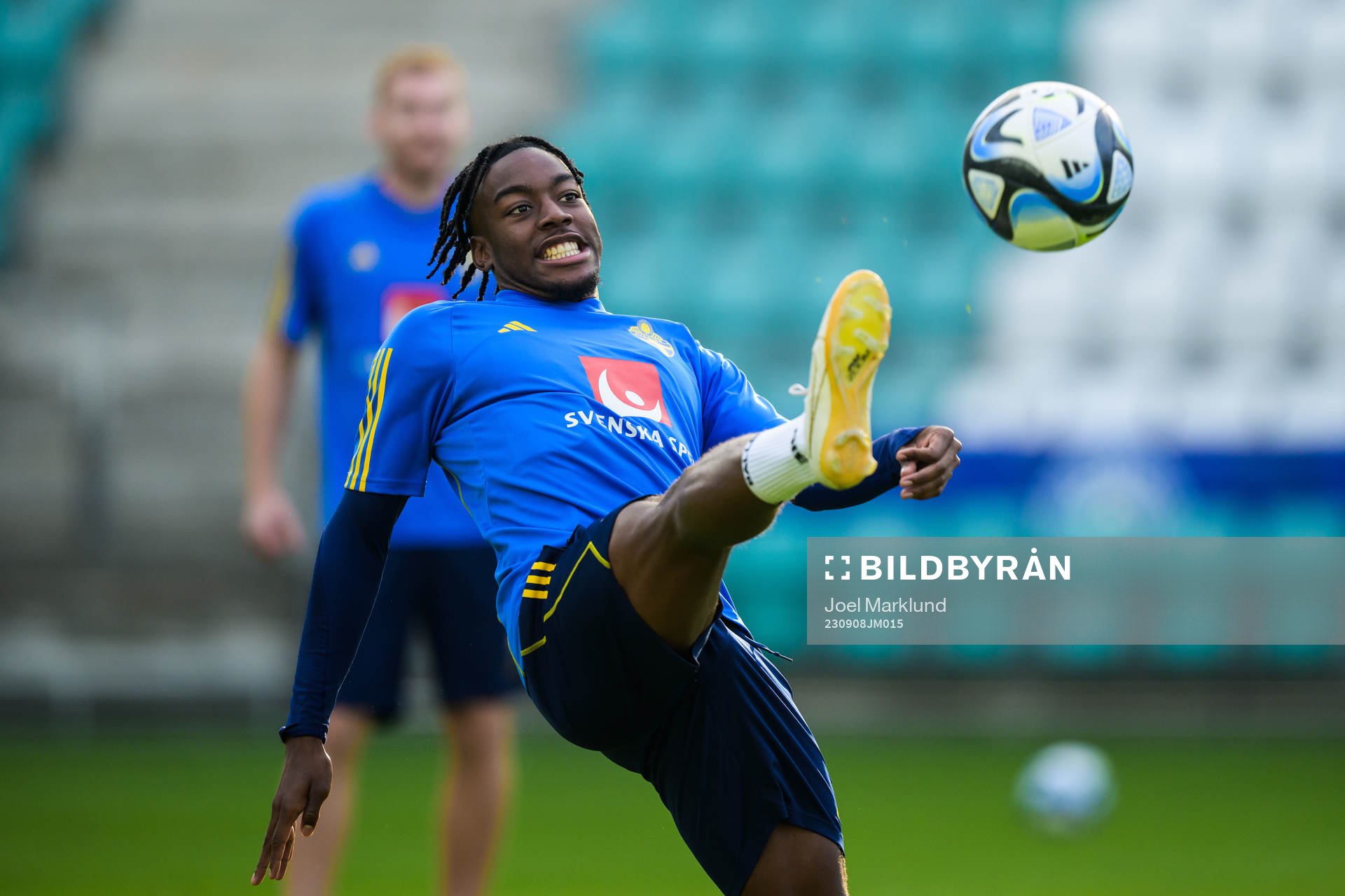 Anthony Elanga of the Swedish national football team at a