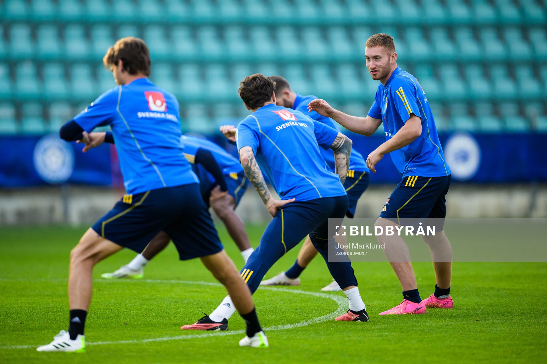 Dejan Kulusevski of the Swedish national football team at a