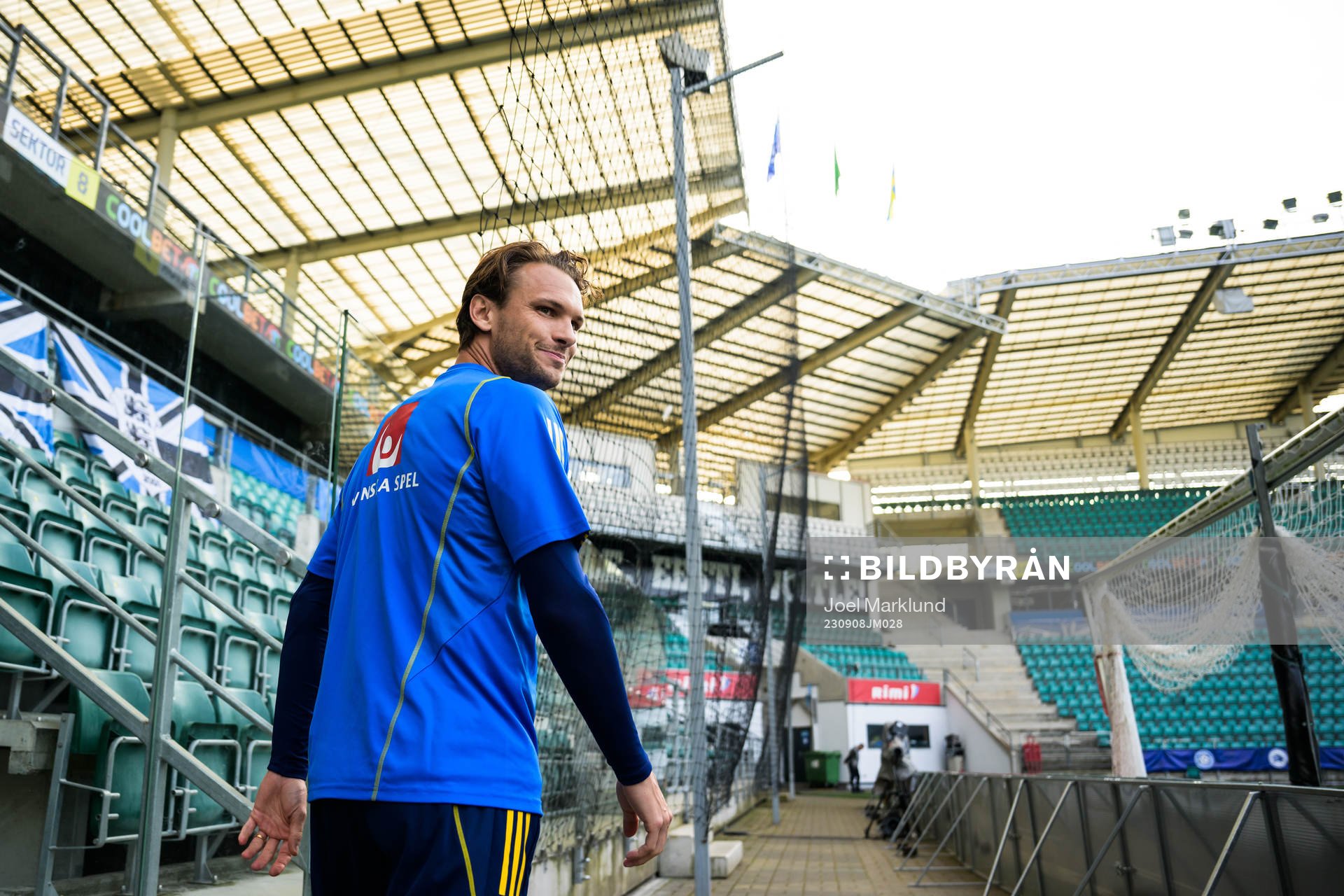 Albin Ekdal of the Swedish national football team at a