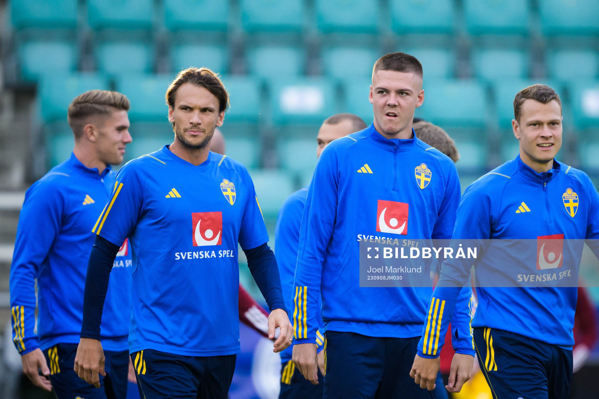 Albin Ekdal and Emil Holm of the Swedish national football