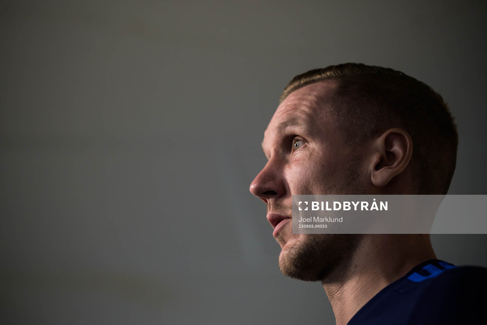 Robin Olsen of the Swedish national football team at a