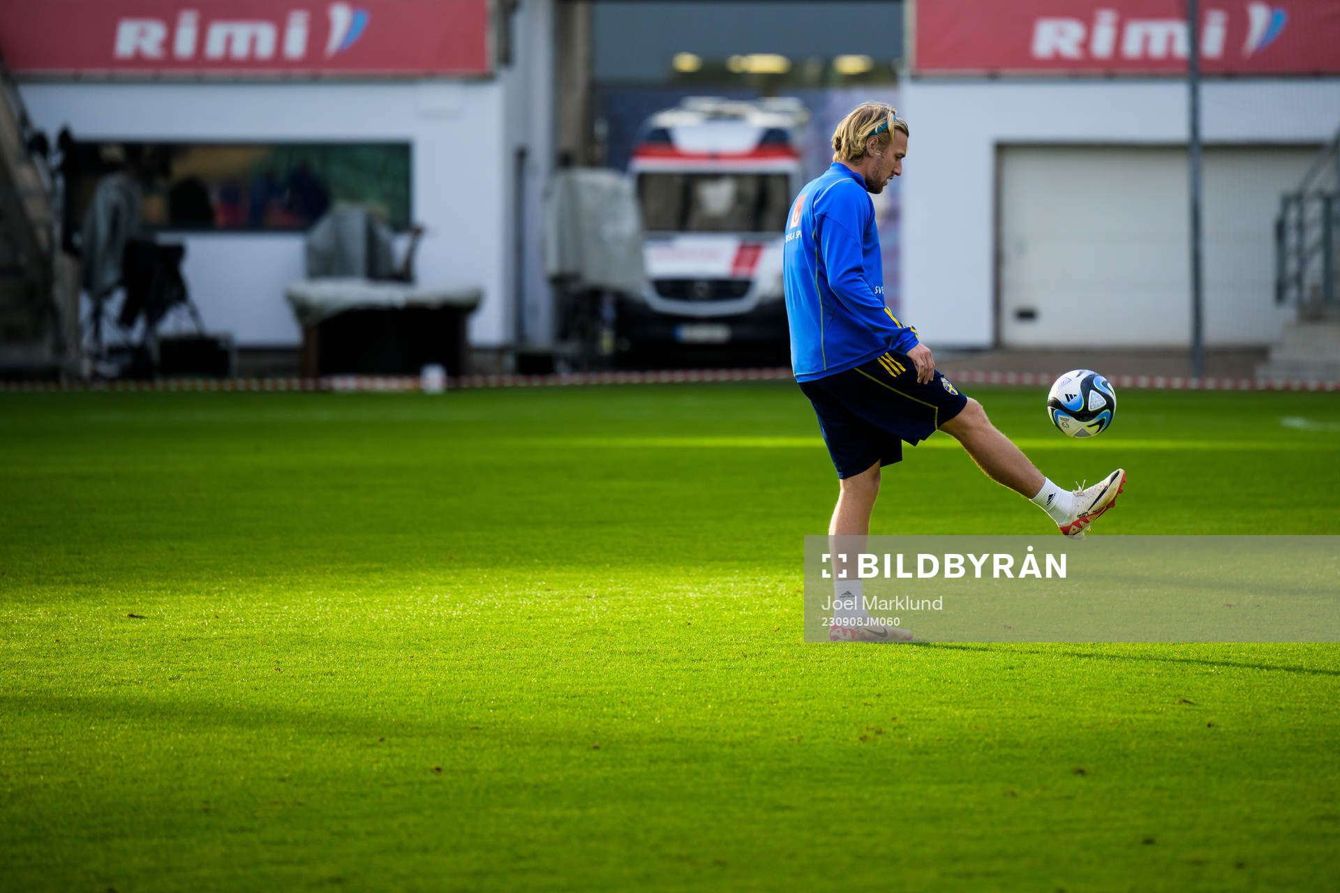 Emil Forsberg of the Swedish national football team at a