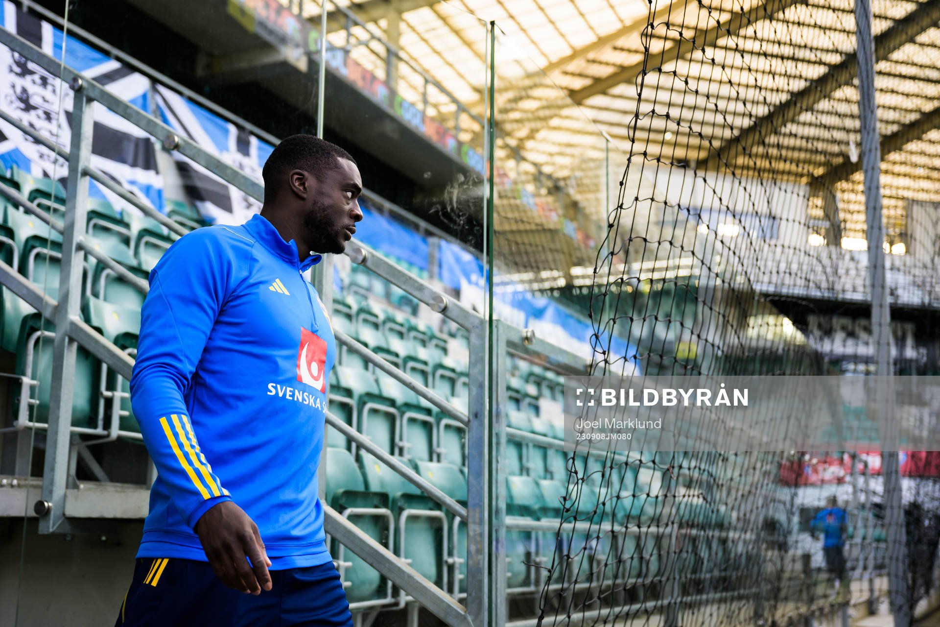 Ken Sema of the Swedish national football team at a