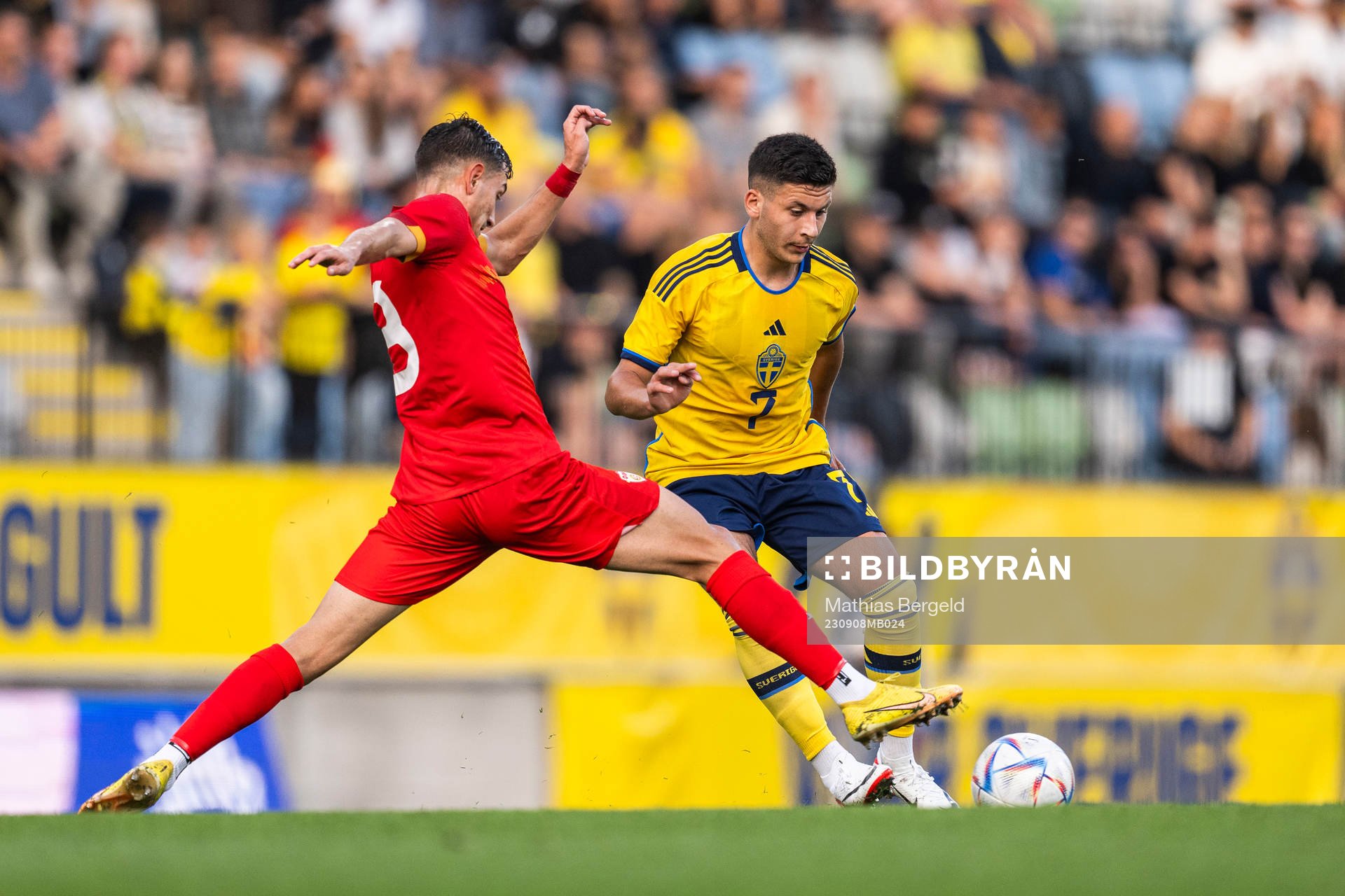 Ivan Nikolov of North Macedonia and Roony Bardghji of Sweden