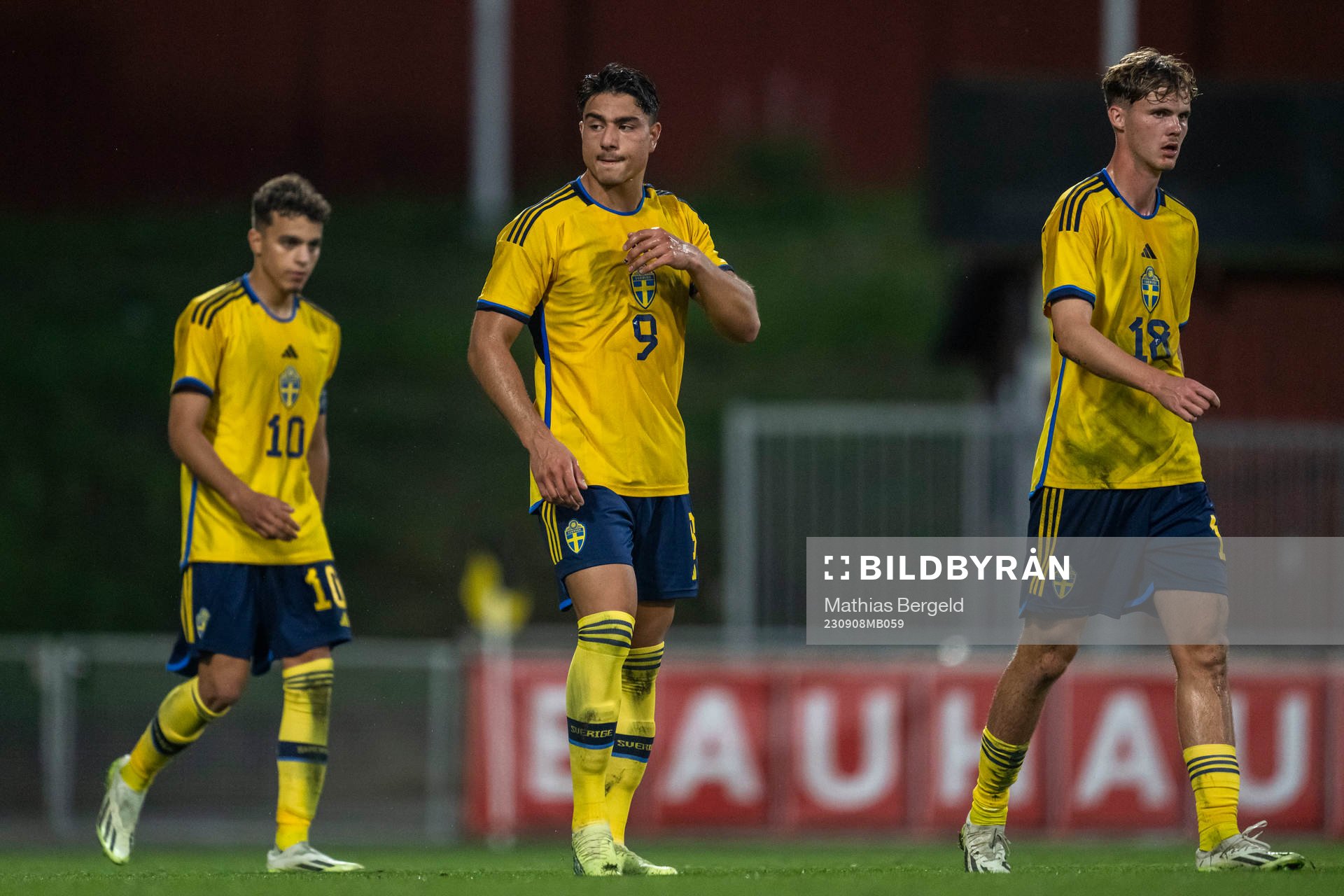 Yasin Ayari, Jusef Erabi and Williot Swedberg of Sweden