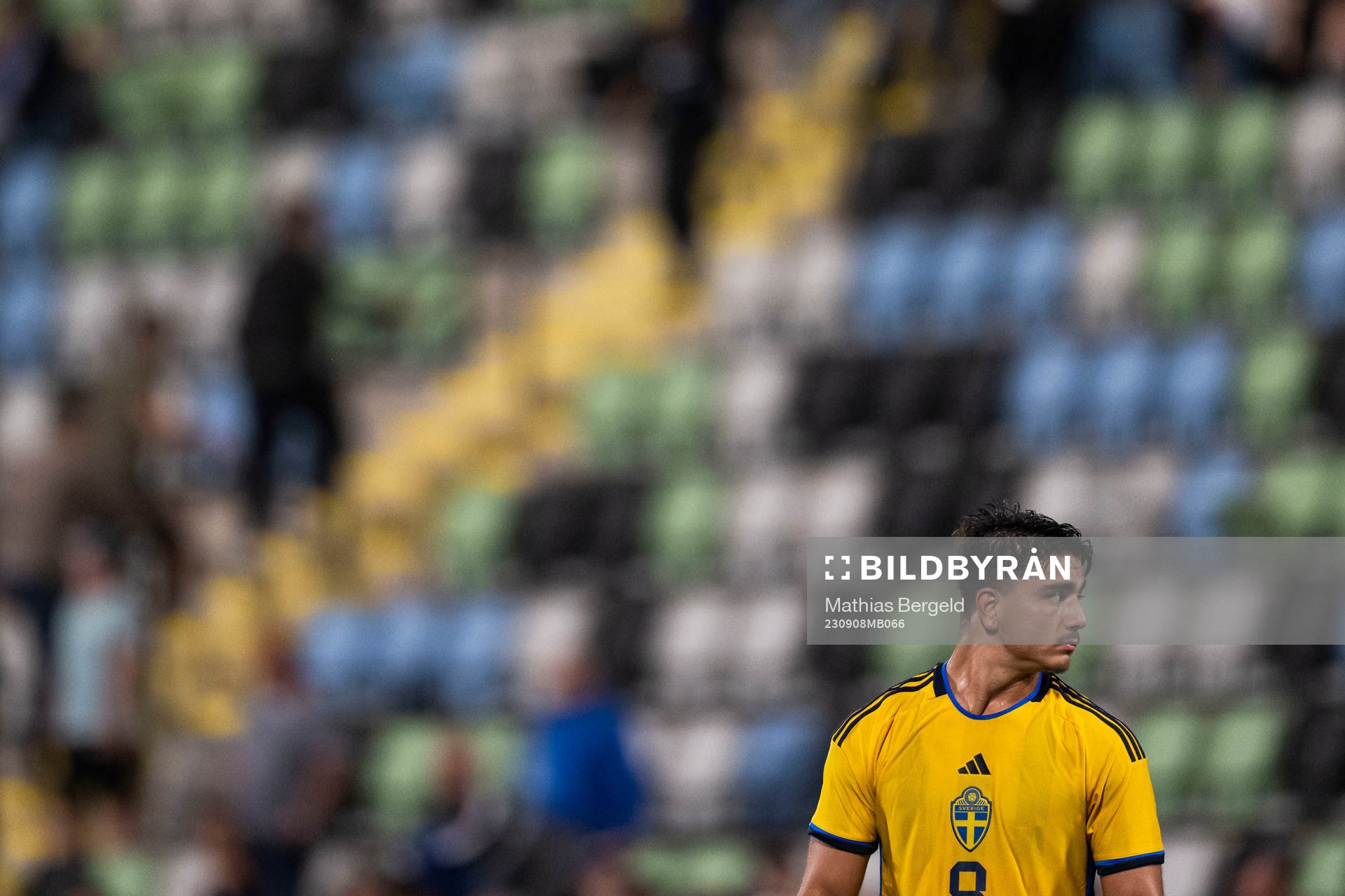 Jusef Erabi of Sweden looks dejected