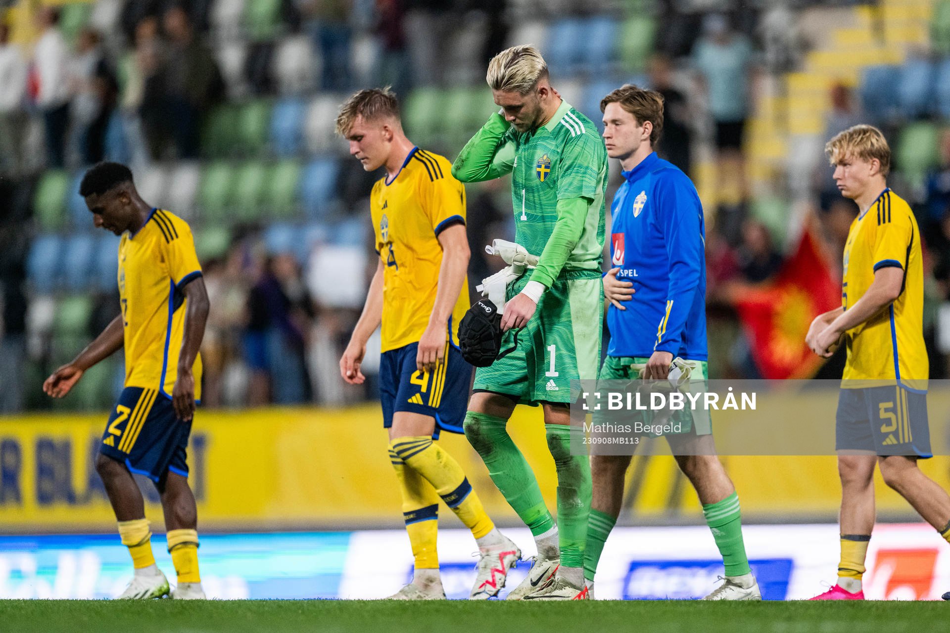 Josafat Mendes, Casper Widell, goalkeeper Noel Törnqvist,