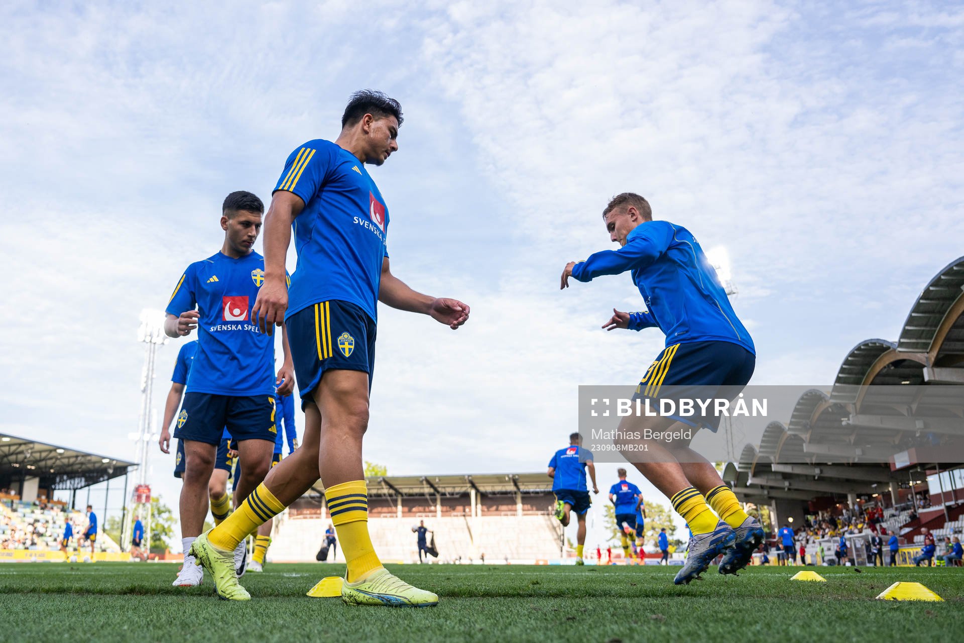 Roony Bardghji, Jusef Erabi and Jesper Tolinsson of Sweden