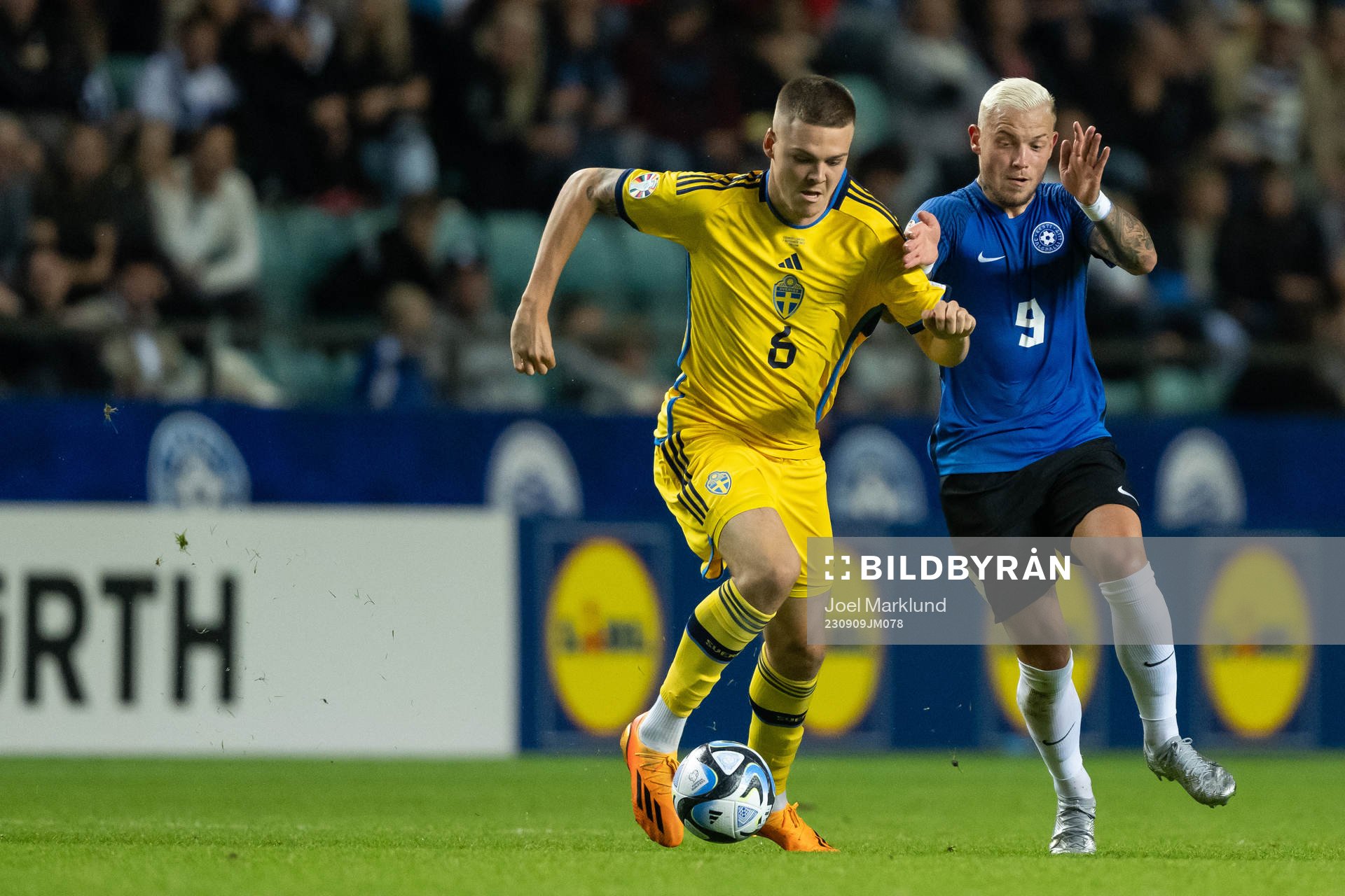 Emil Holm of Sweden and Erik Sorga of Estonia