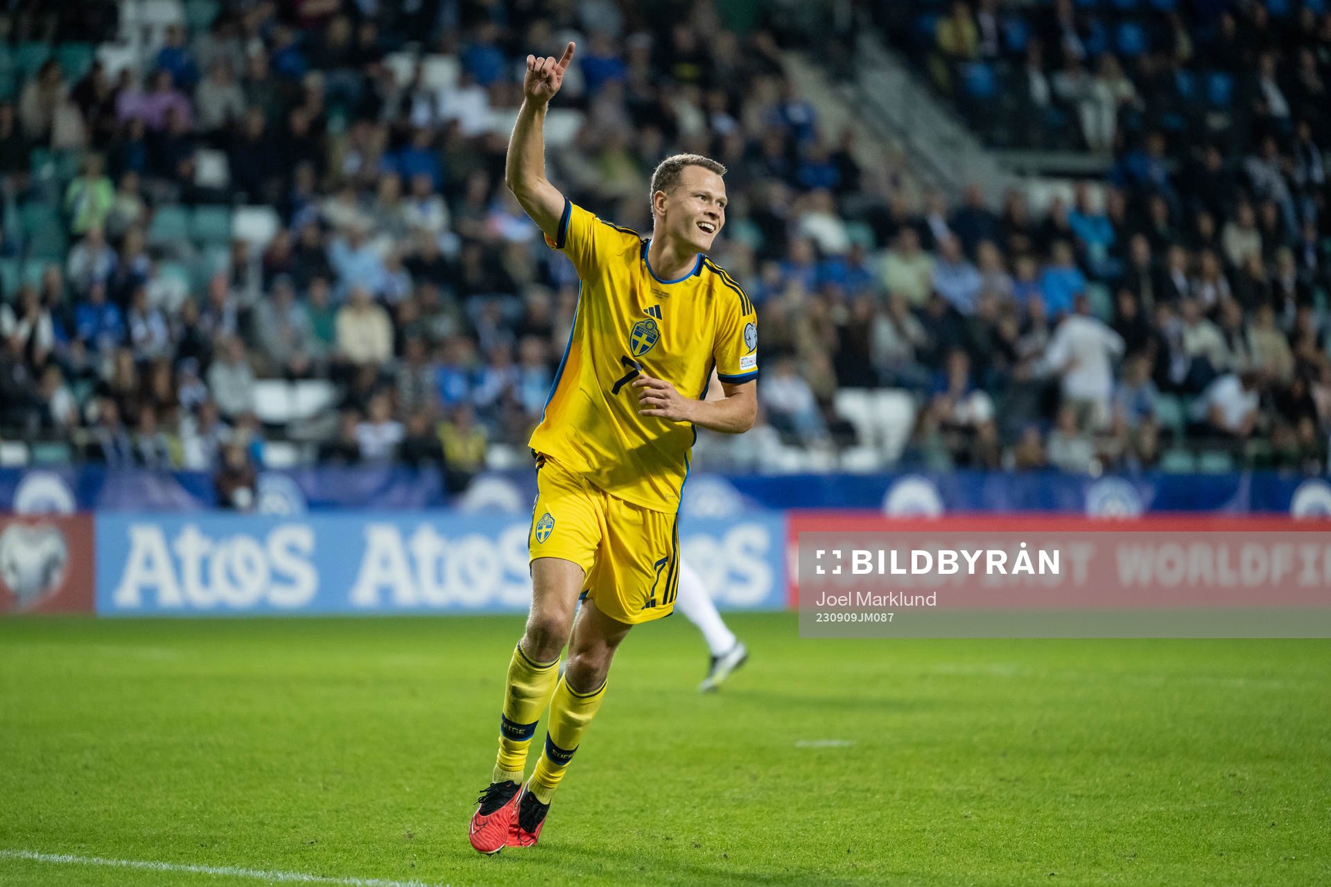 Viktor Claesson of Sweden celebrates