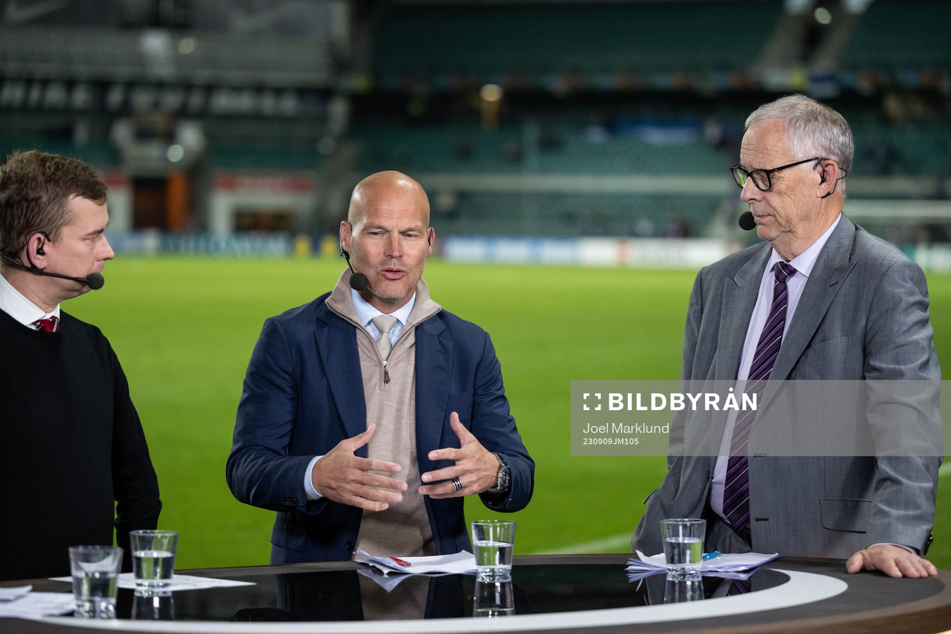 Erik Niva, Fredrik Ljungberg and Lars Lagerbäck in