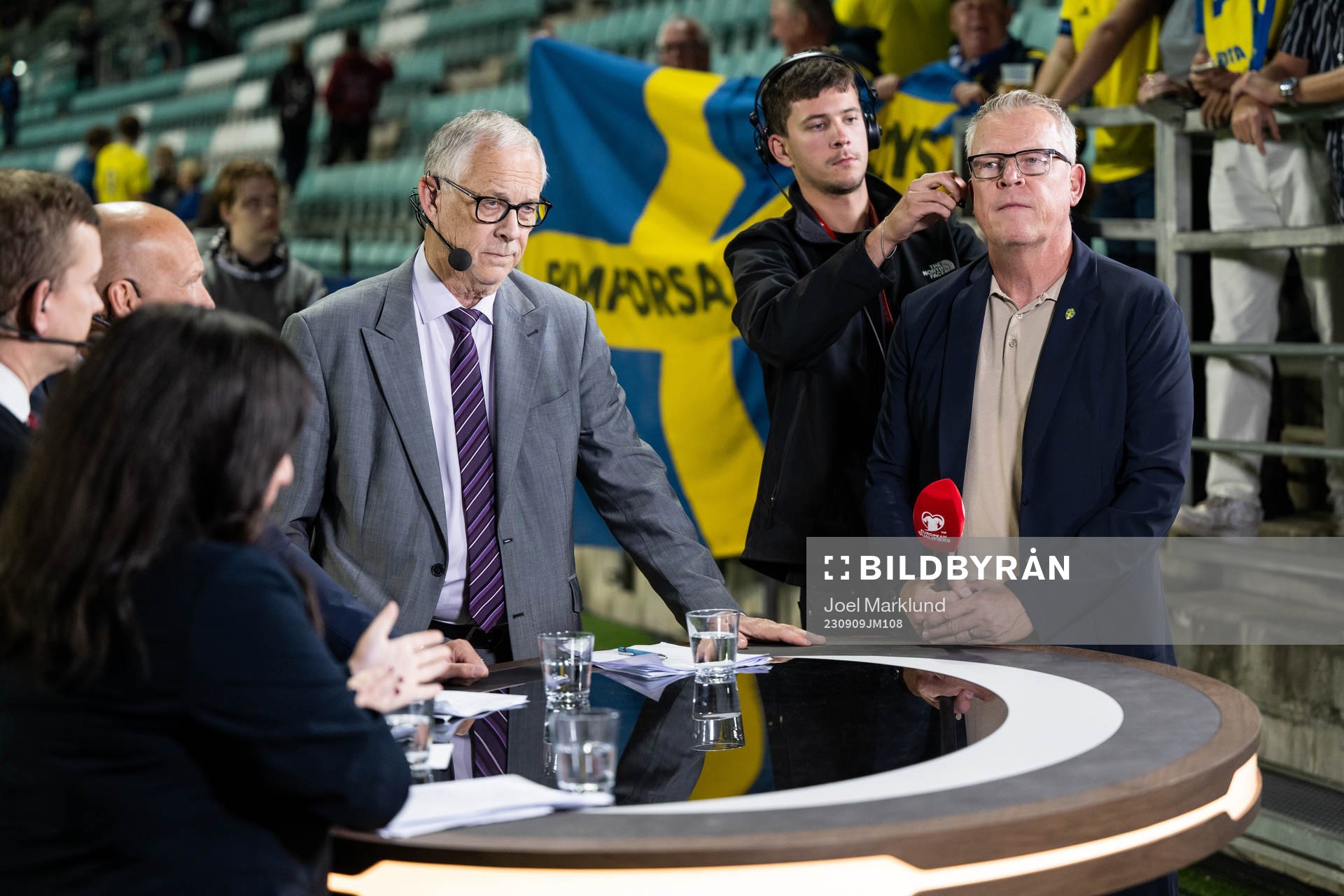 head coach Janne Andersson of Sweden in Viaplay’s studio