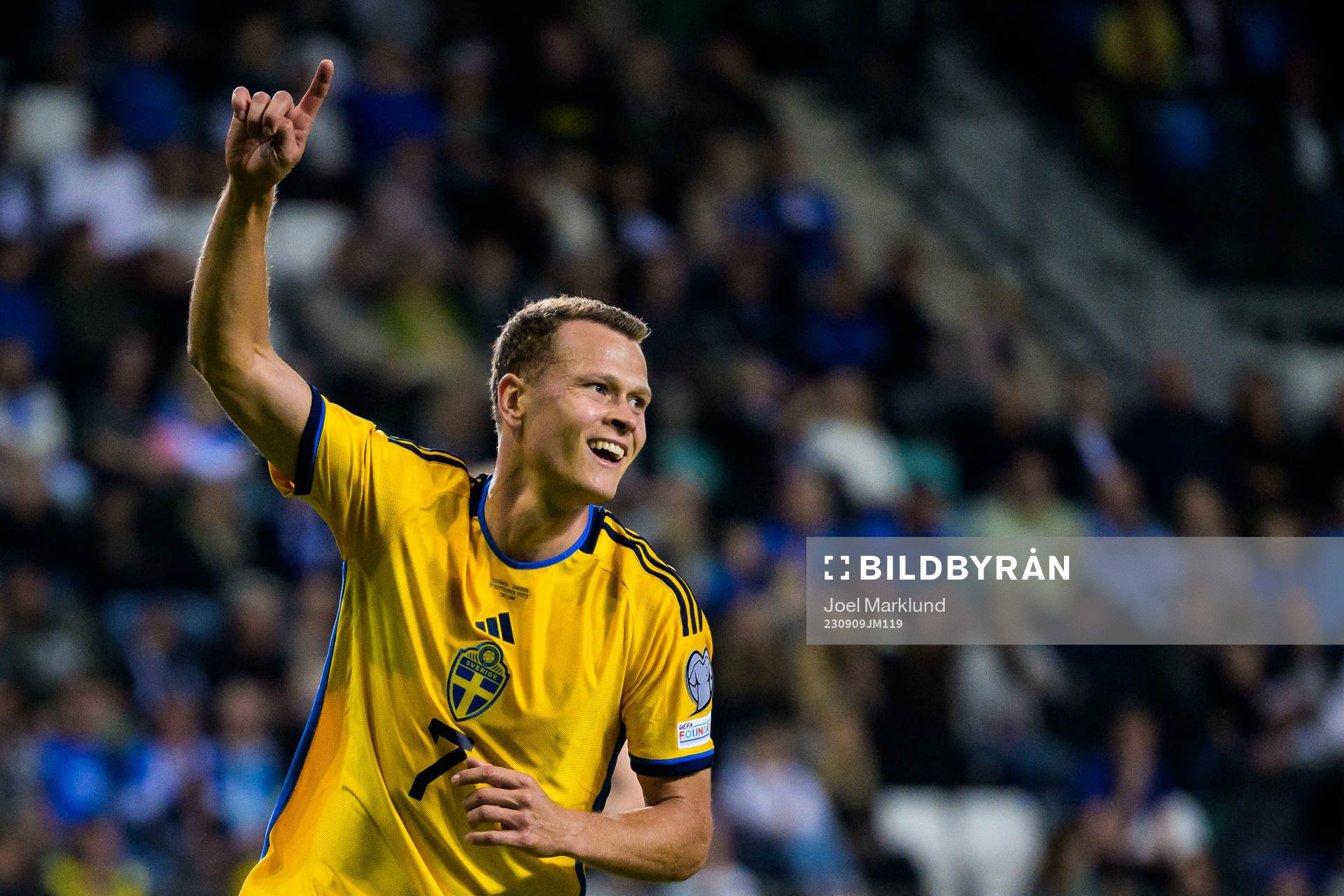 Viktor Claesson of Sweden celebrates
